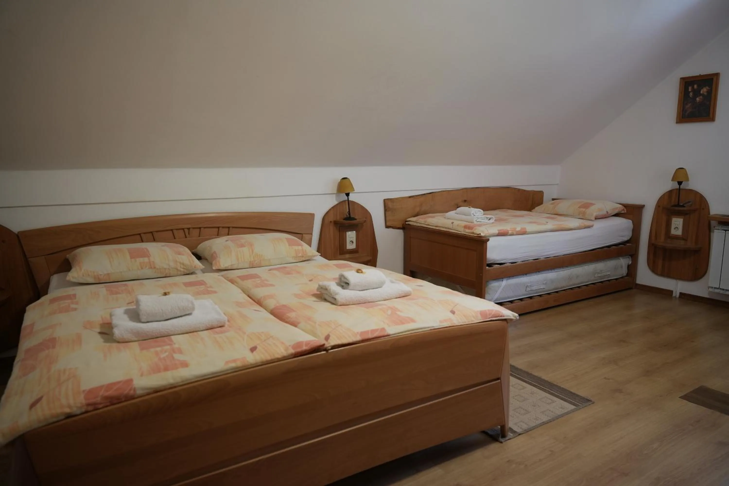 Bed in Miškar Rooms