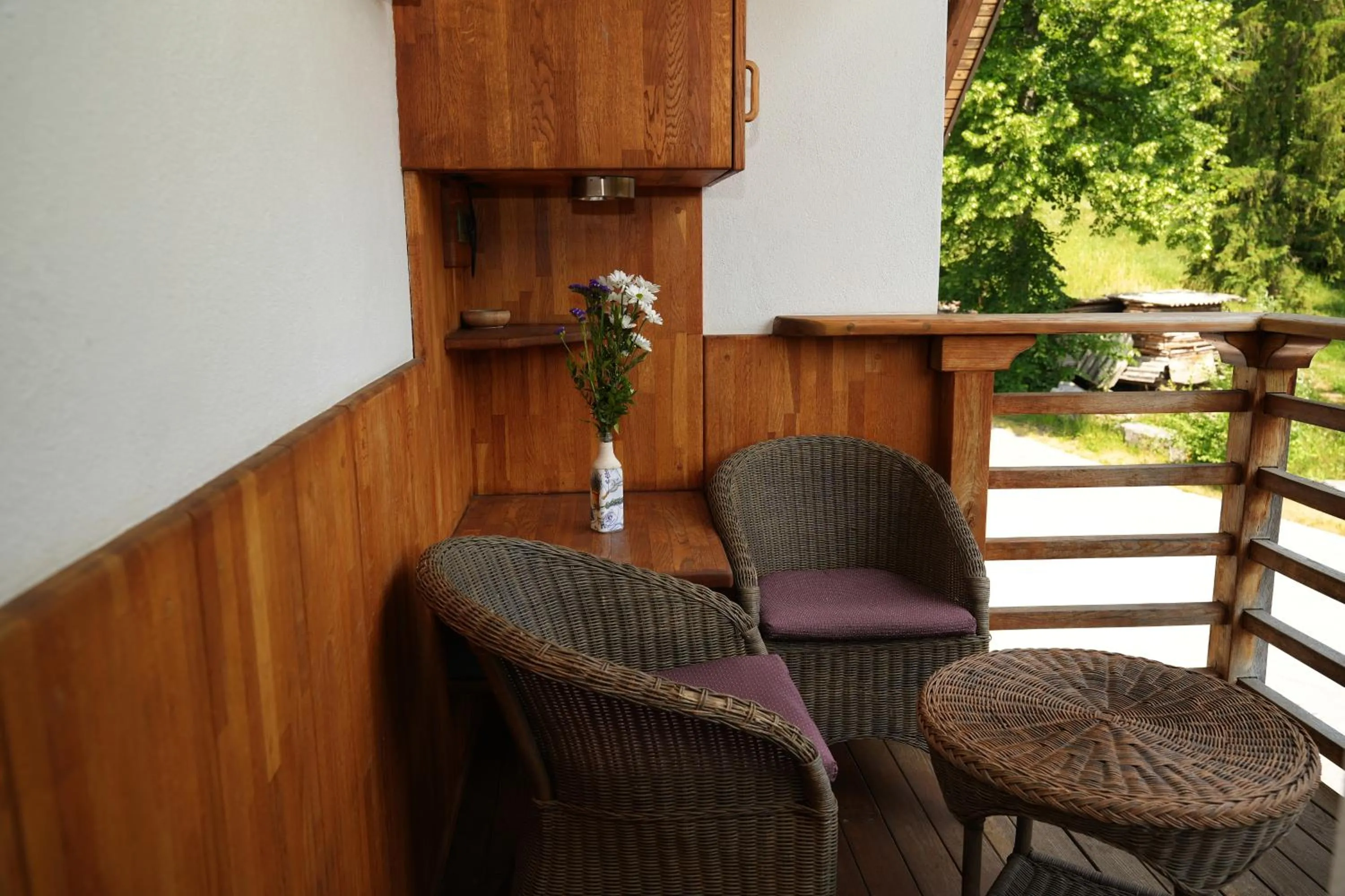 Balcony/Terrace in Miškar Rooms