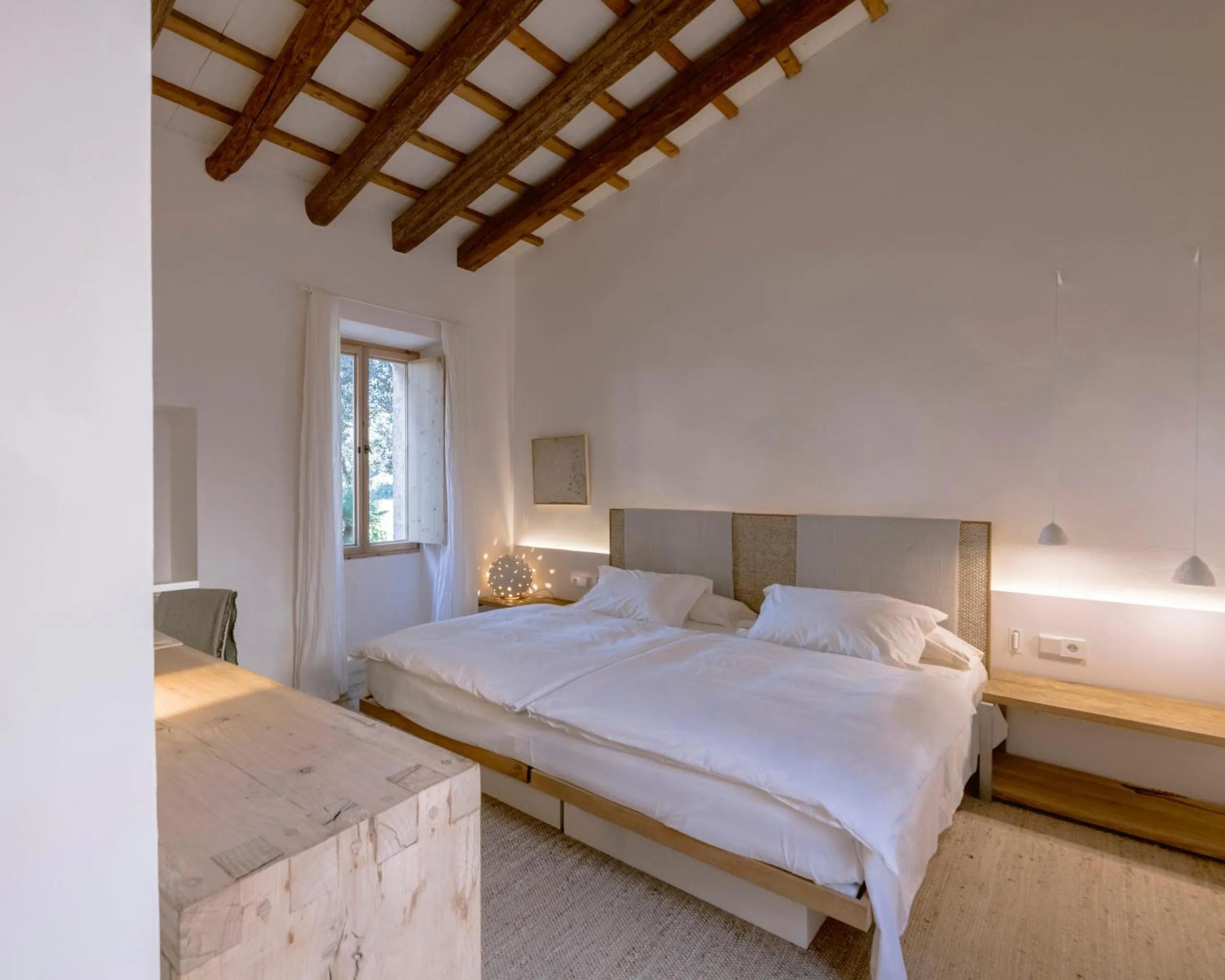 Bedroom, Bed in Es Raco d'Arta, Mallorca, a Member of Design Hotels