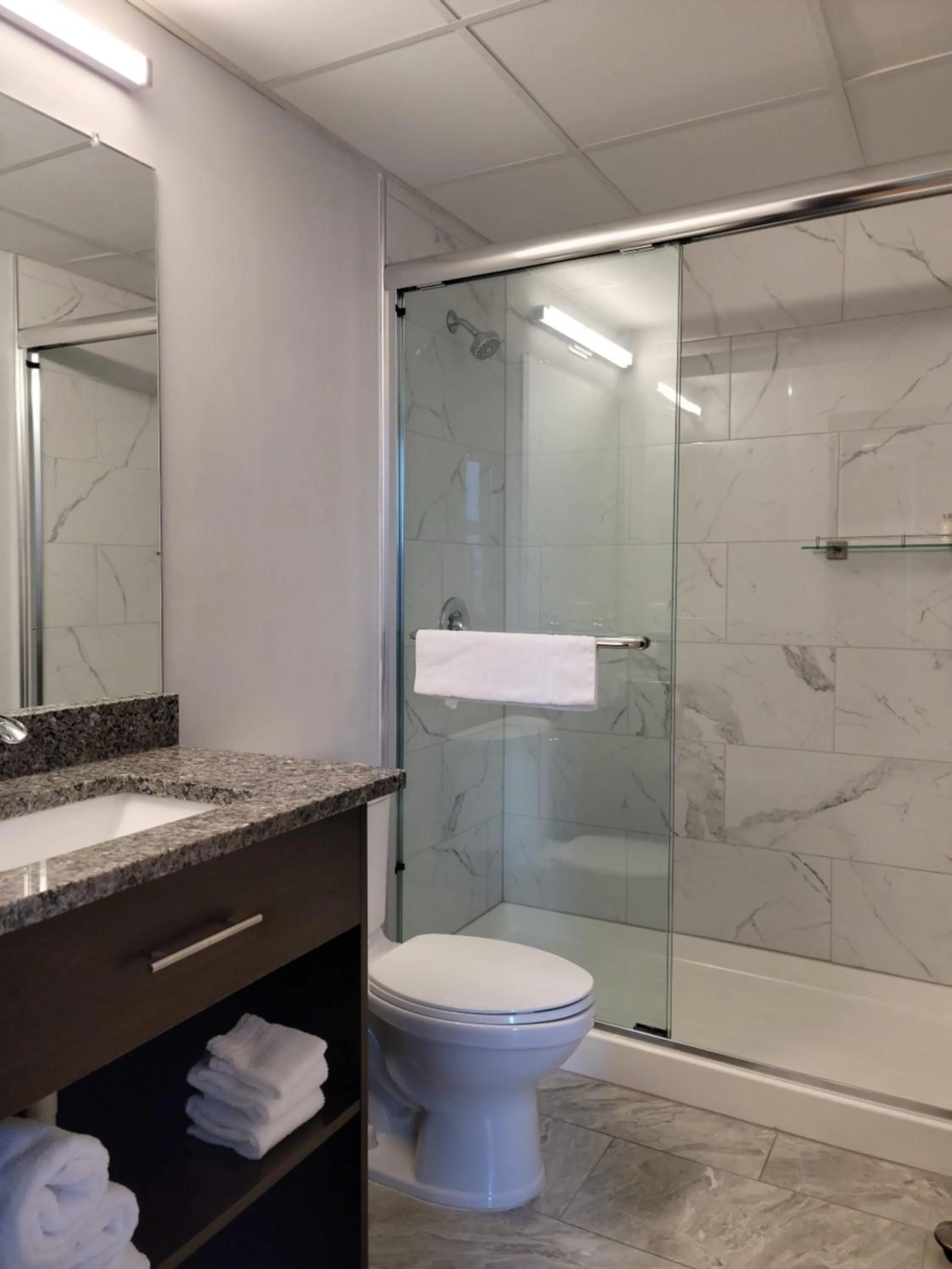 Shower in Ariel Broadway Hotel