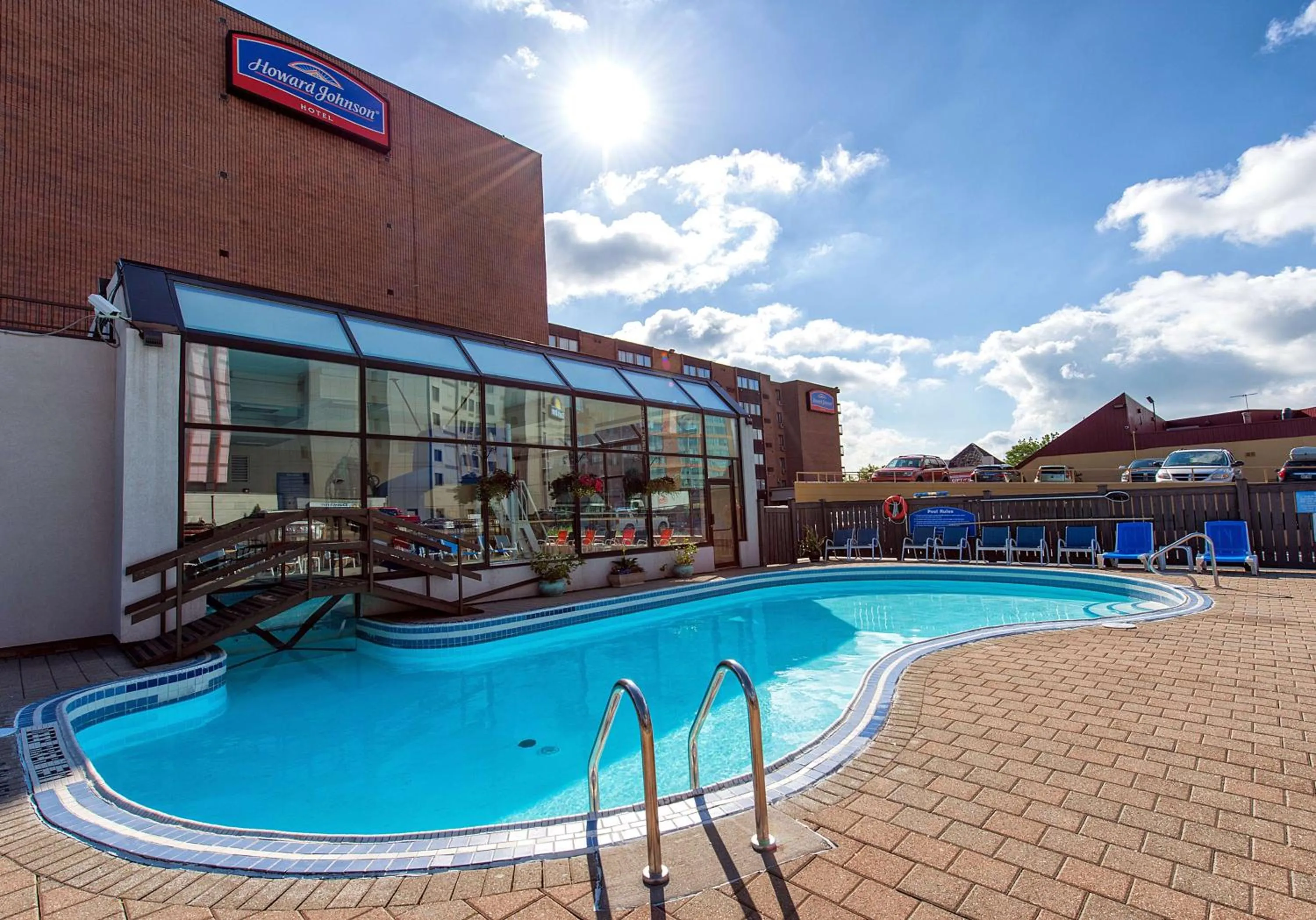Pool view in Howard Johnson Plaza by Wyndham by the Falls Niagara Falls