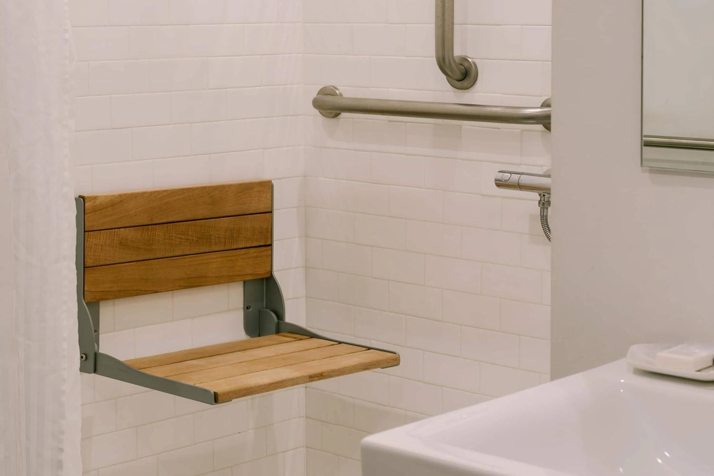 Shower in The Heid Lofts by Reside, a Wyndham Residence