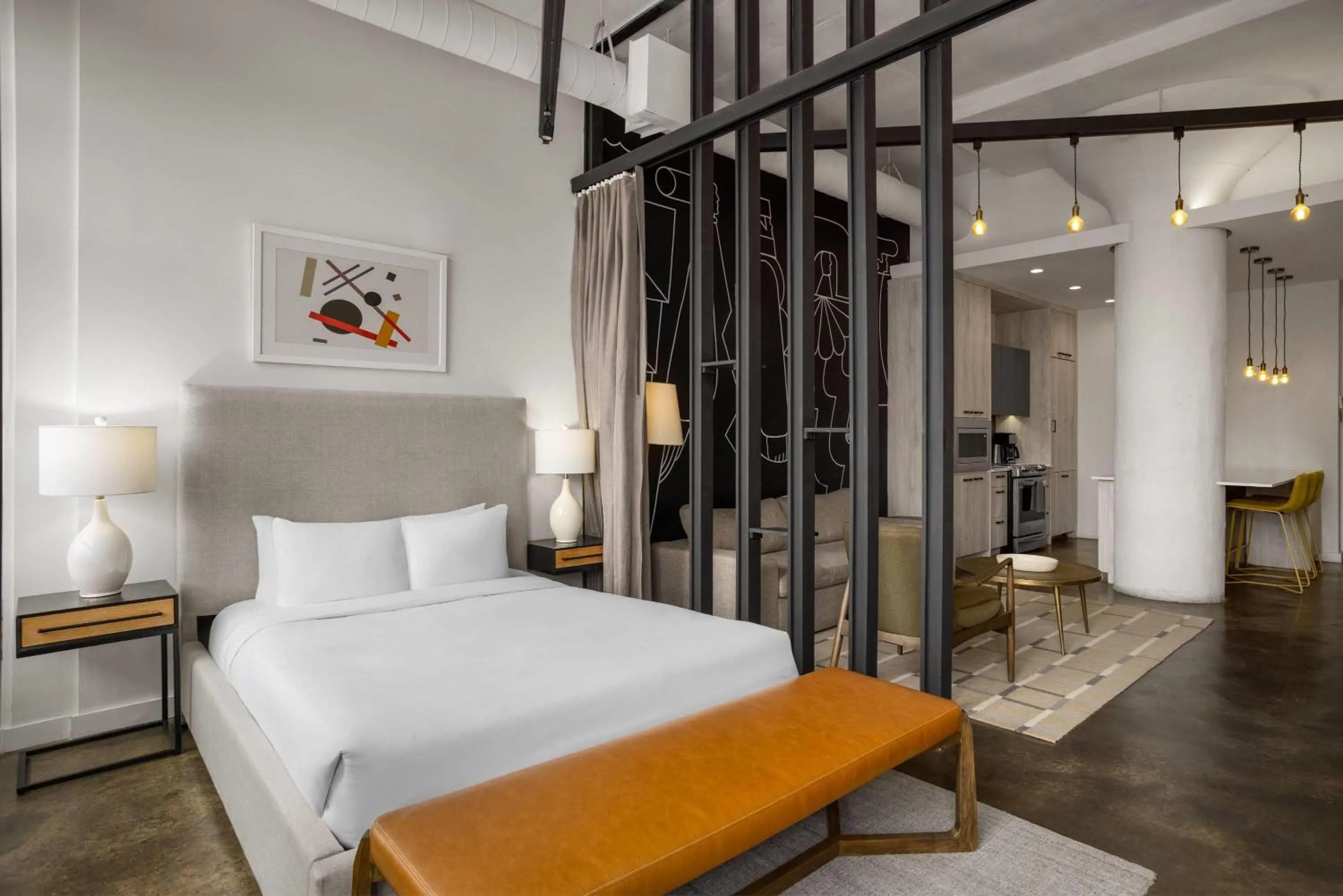 Photo of the whole room, Bed in The Heid Lofts by Reside, a Wyndham Residence