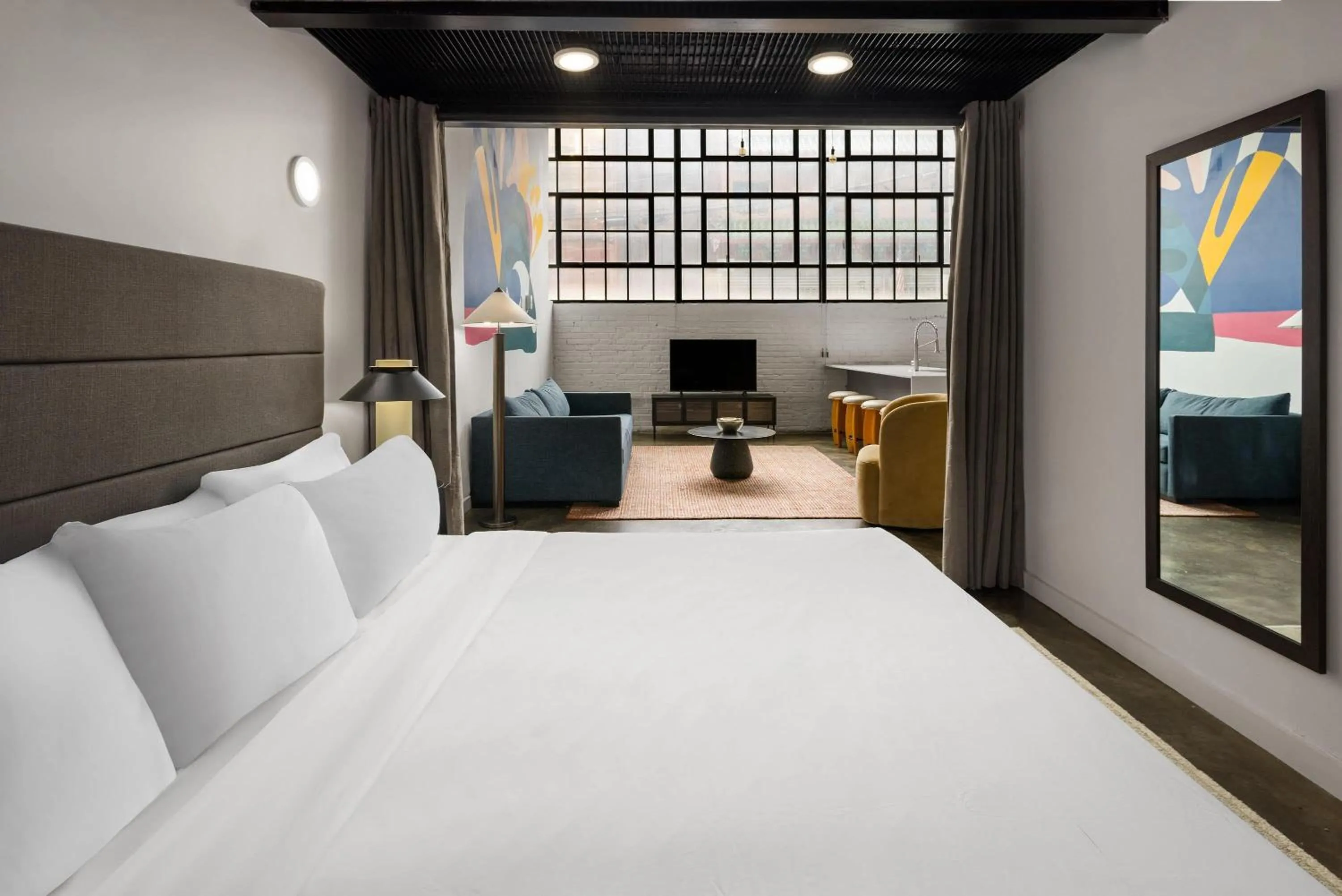 Photo of the whole room, Bed in The Heid Lofts by Reside, a Wyndham Residence