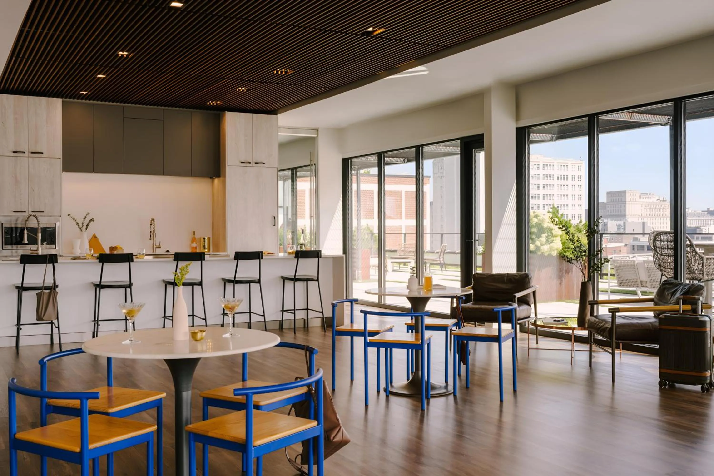 Kitchen or kitchenette in The Heid Lofts by Reside, a Wyndham Residence