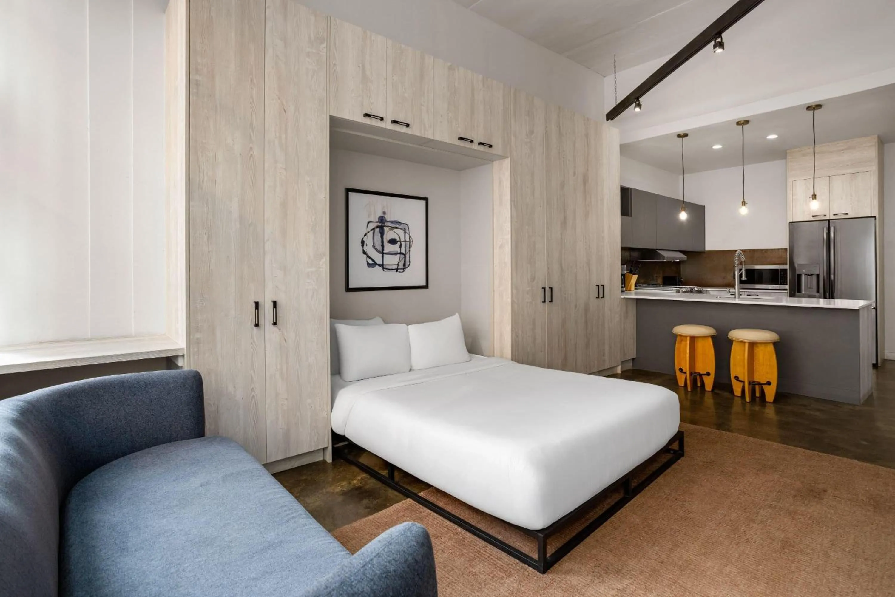 Photo of the whole room, Bed in The Heid Lofts by Reside, a Wyndham Residence