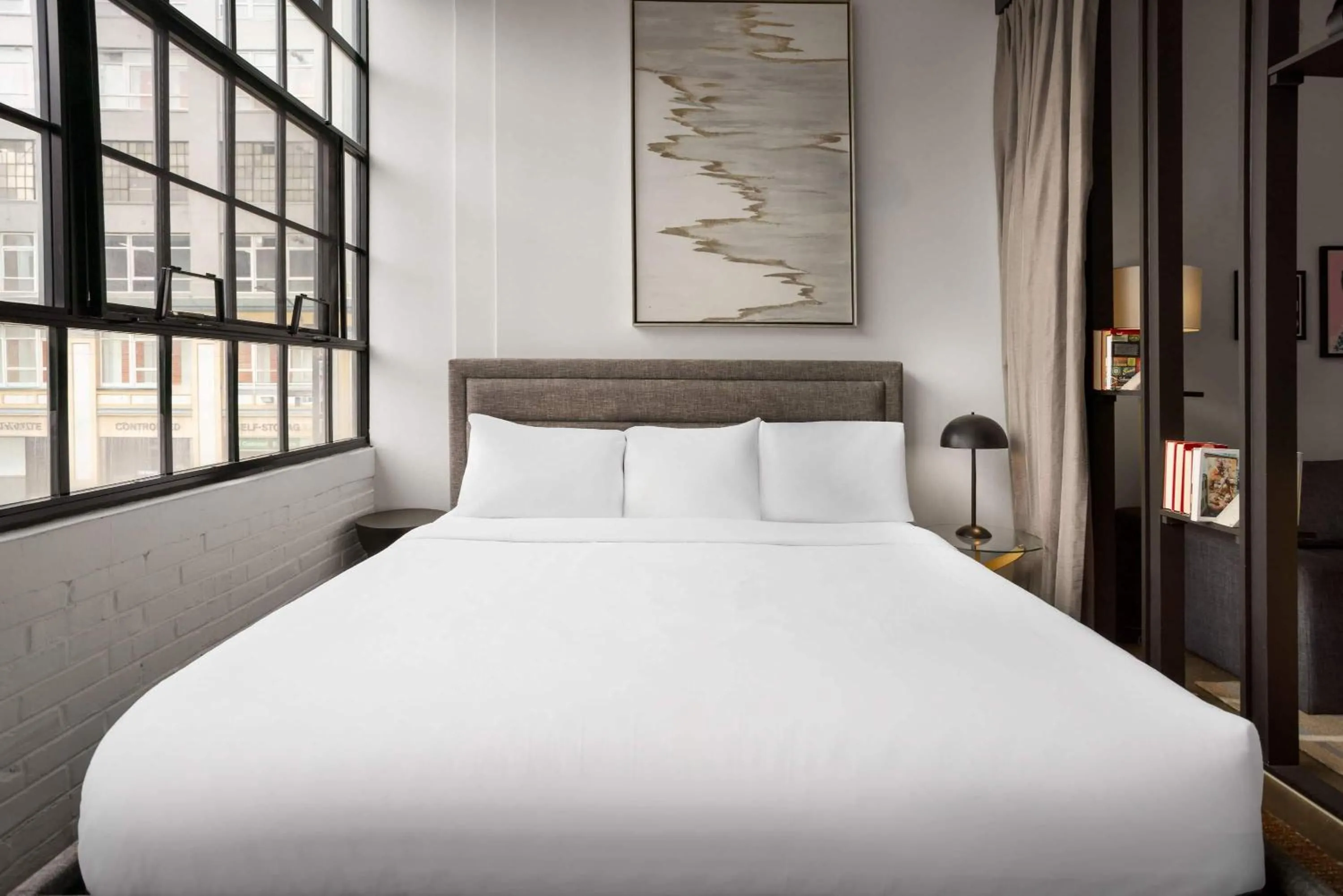 Photo of the whole room, Bed in The Heid Lofts by Reside, a Wyndham Residence