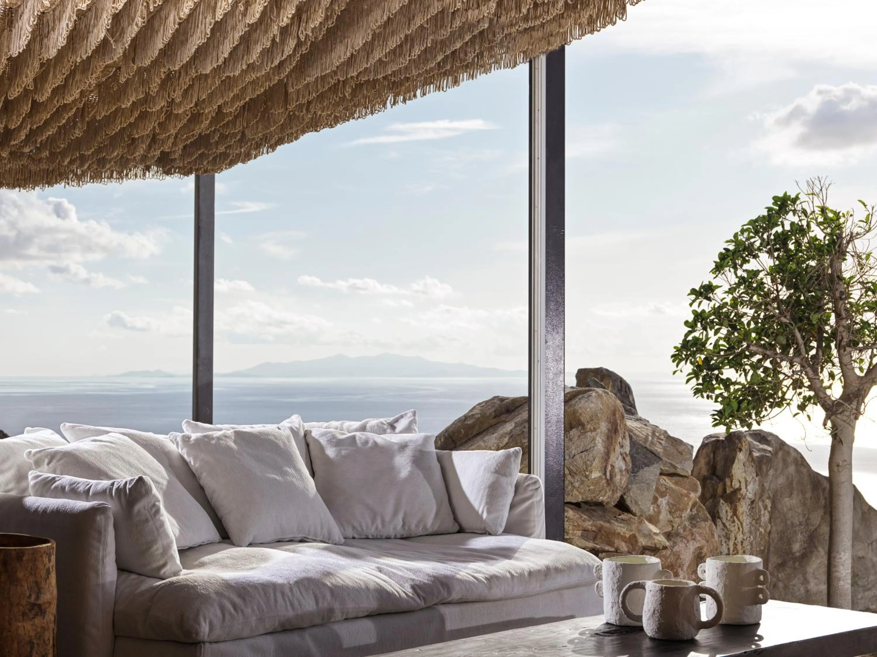 Seating area in Myconian Panoptis Escape, a member of Small Luxury Hotels of the World