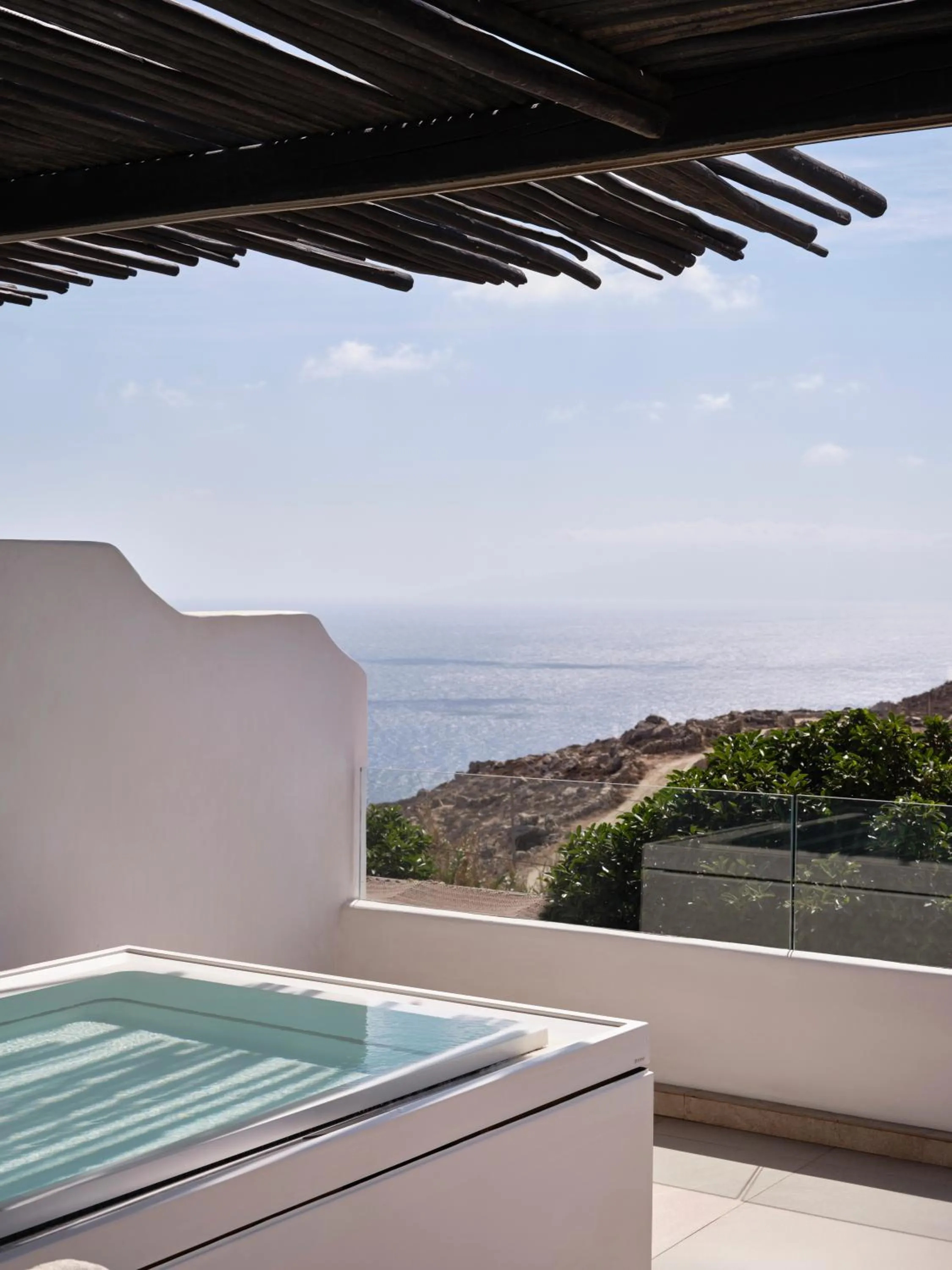 Hot Tub in Myconian Panoptis Escape, a member of Small Luxury Hotels of the World