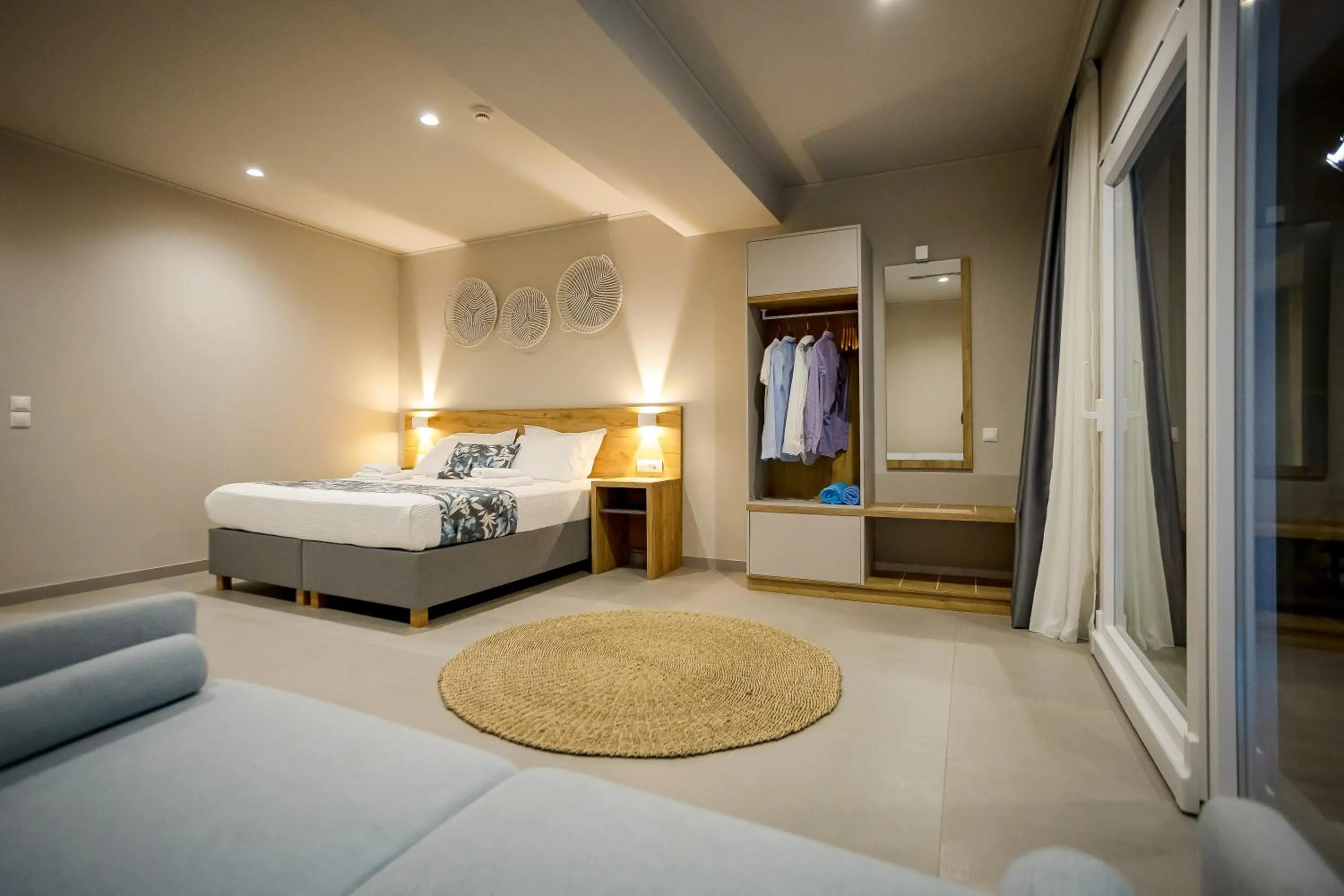 Night, Bed in Sarpidon Suites