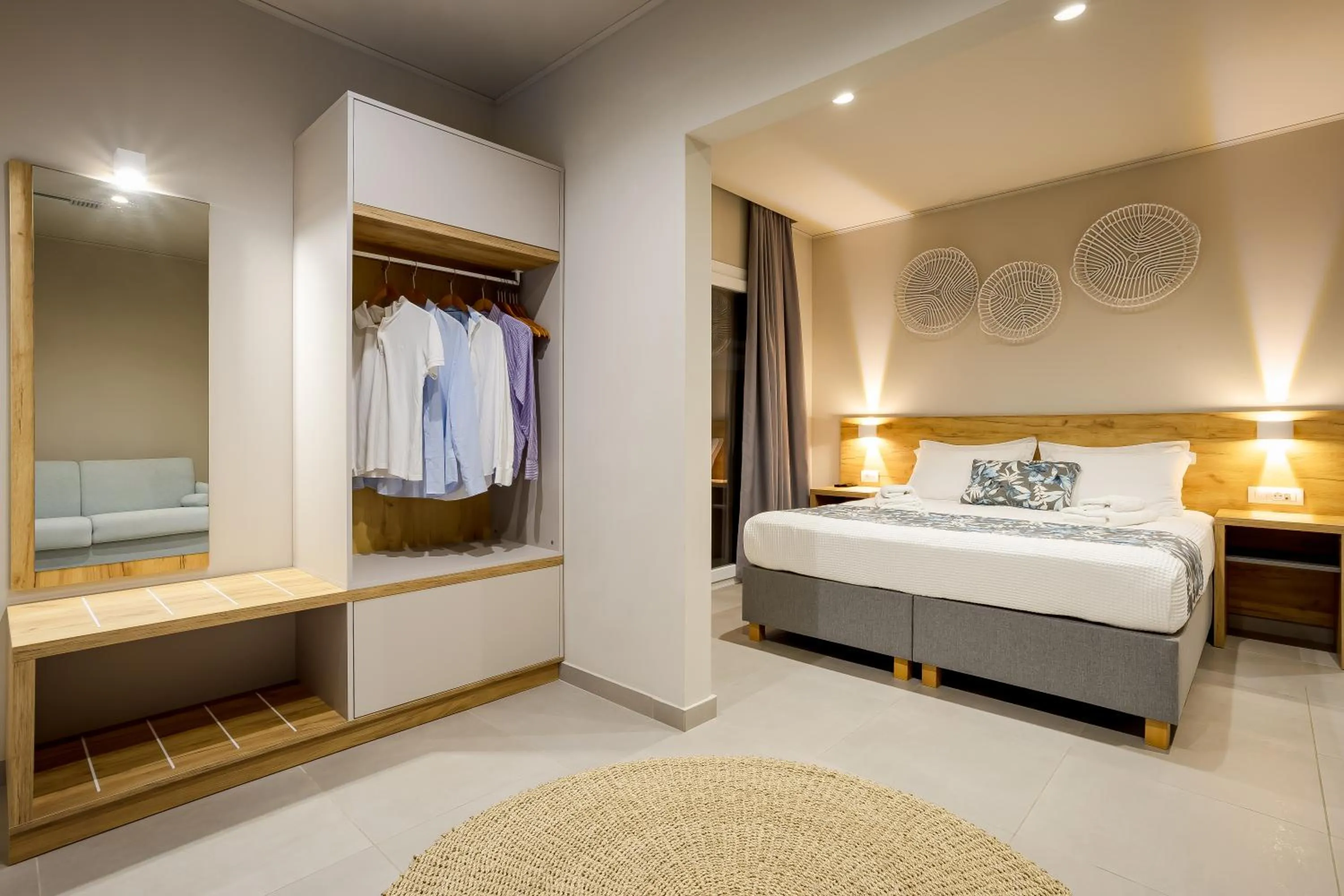 Photo of the whole room, Bed in Sarpidon Suites