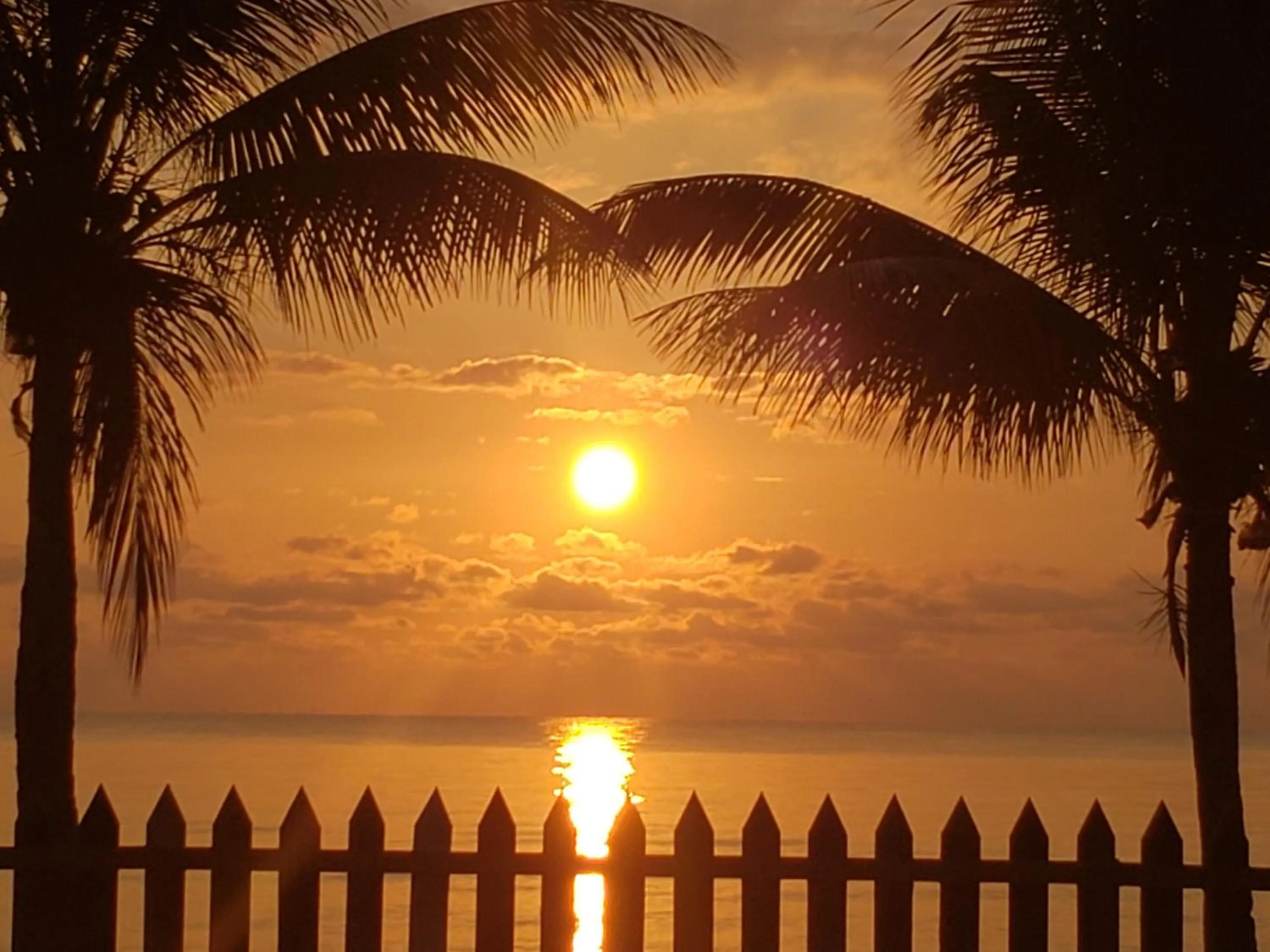 Sunset in Pal's on the beach - Dangriga, Belize