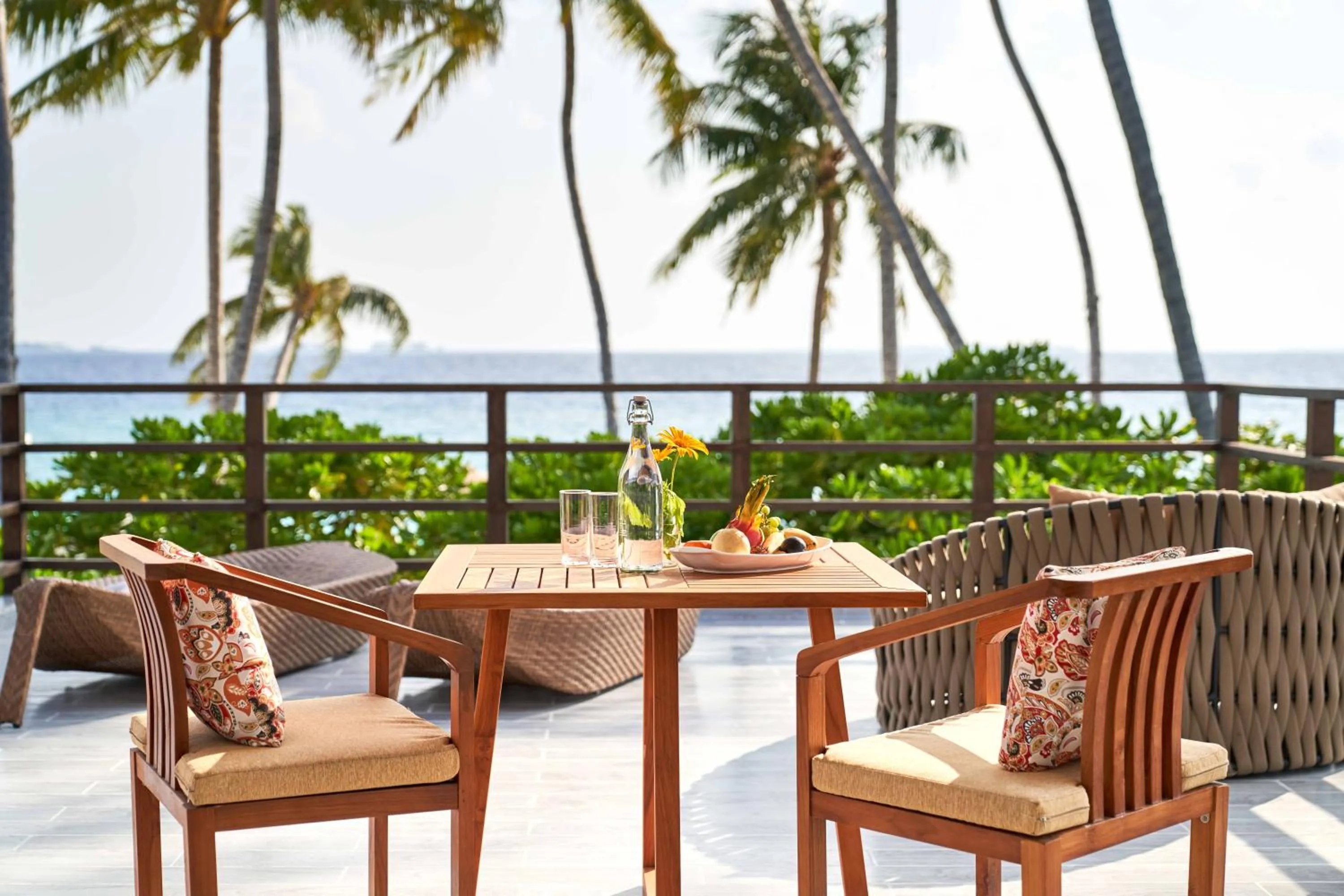 Patio in Siyam World Maldives - 24-Hour Premium All-inclusive with Free Transfer