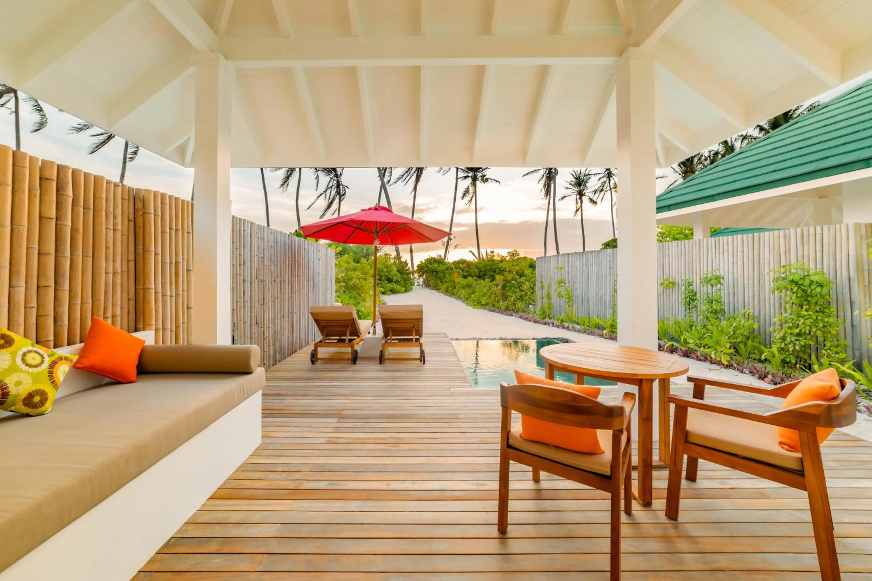 Patio in Siyam World Maldives - 24-Hour Premium All-inclusive with Free Transfer