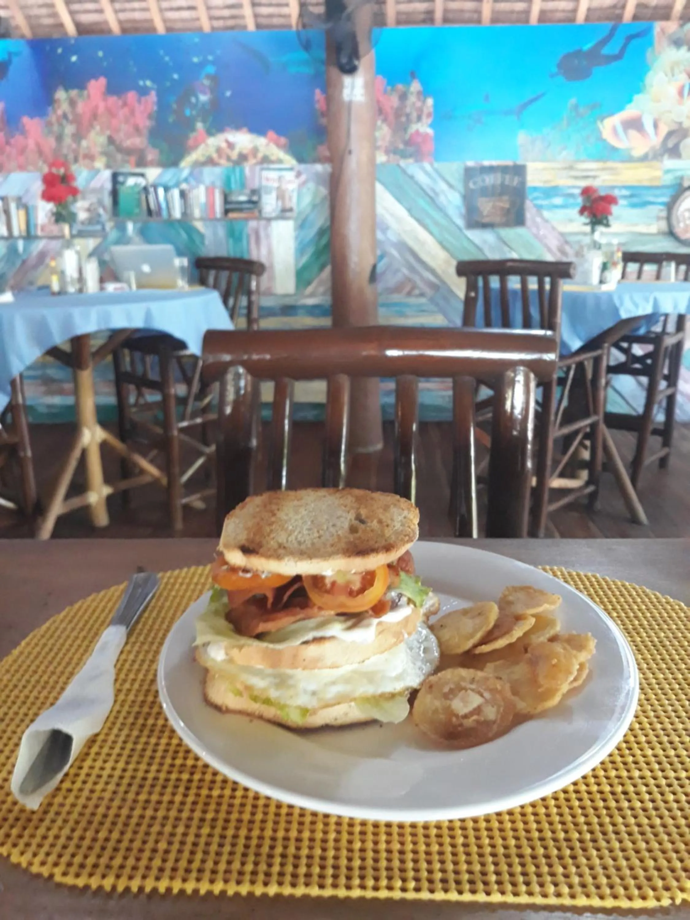 Food and drinks in The Shark's Tail Dive Resort