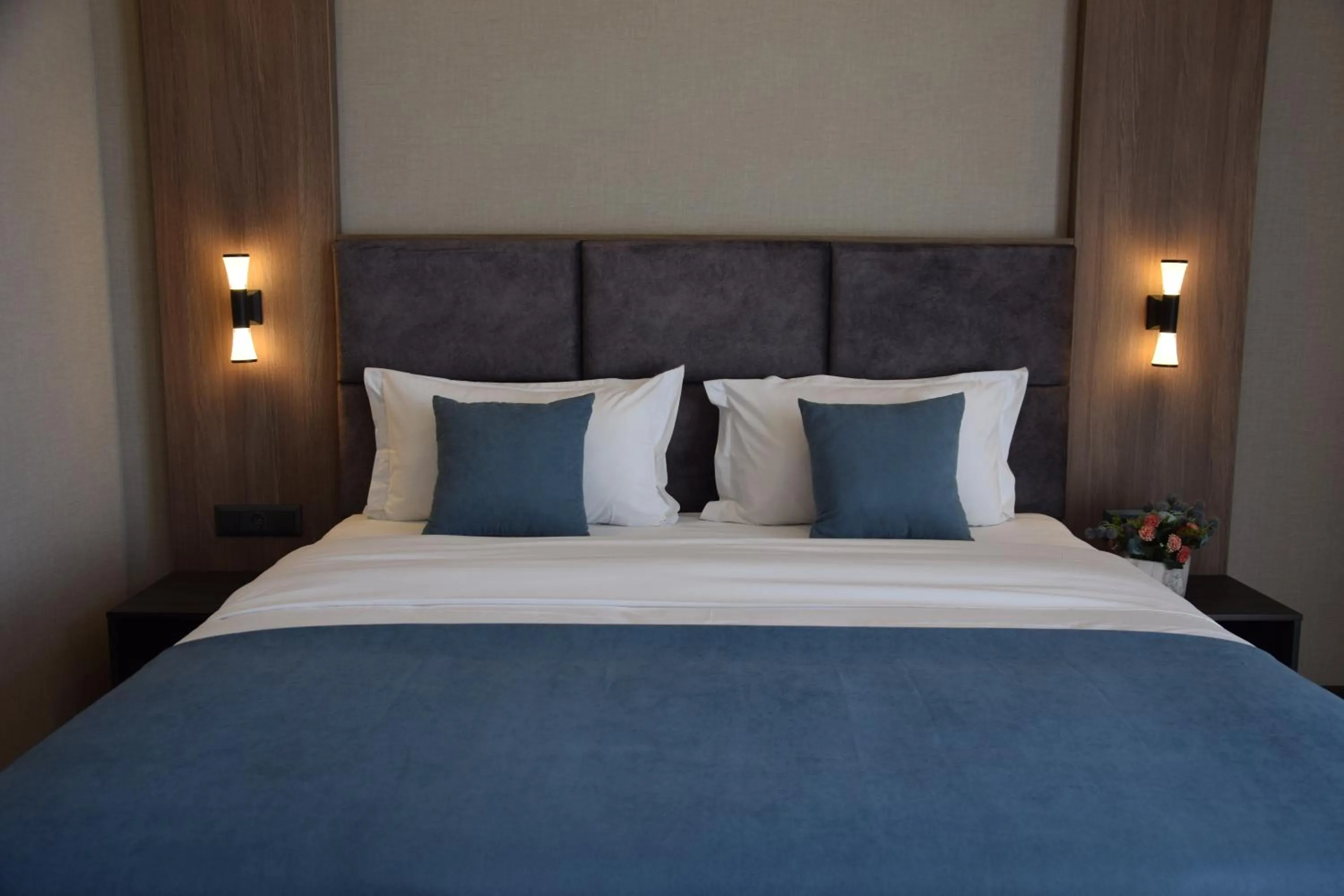 Bed in Sara Hotel Bishkek