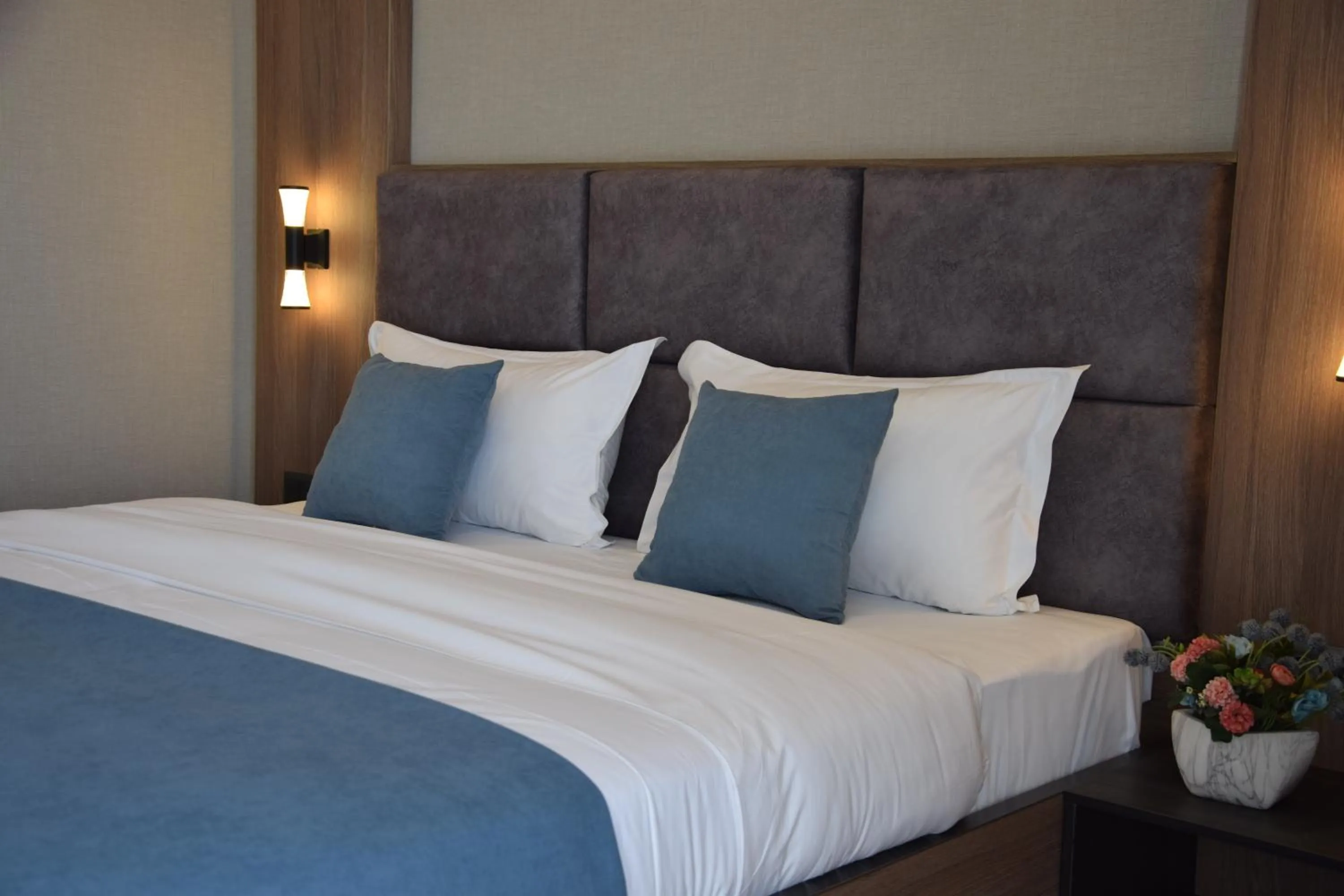 Bed in Sara Hotel Bishkek