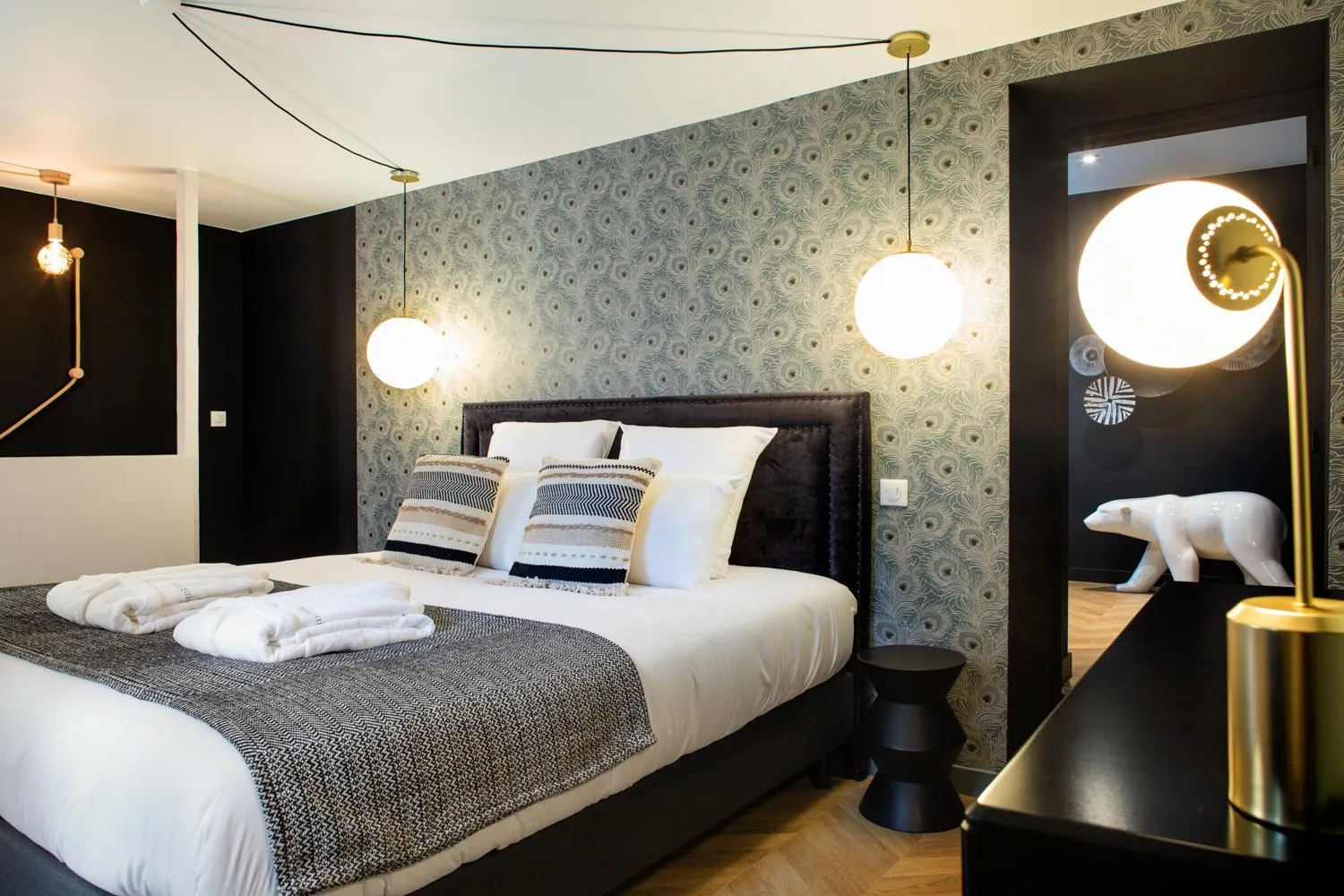 Bedroom, Bed in Maison Tillot