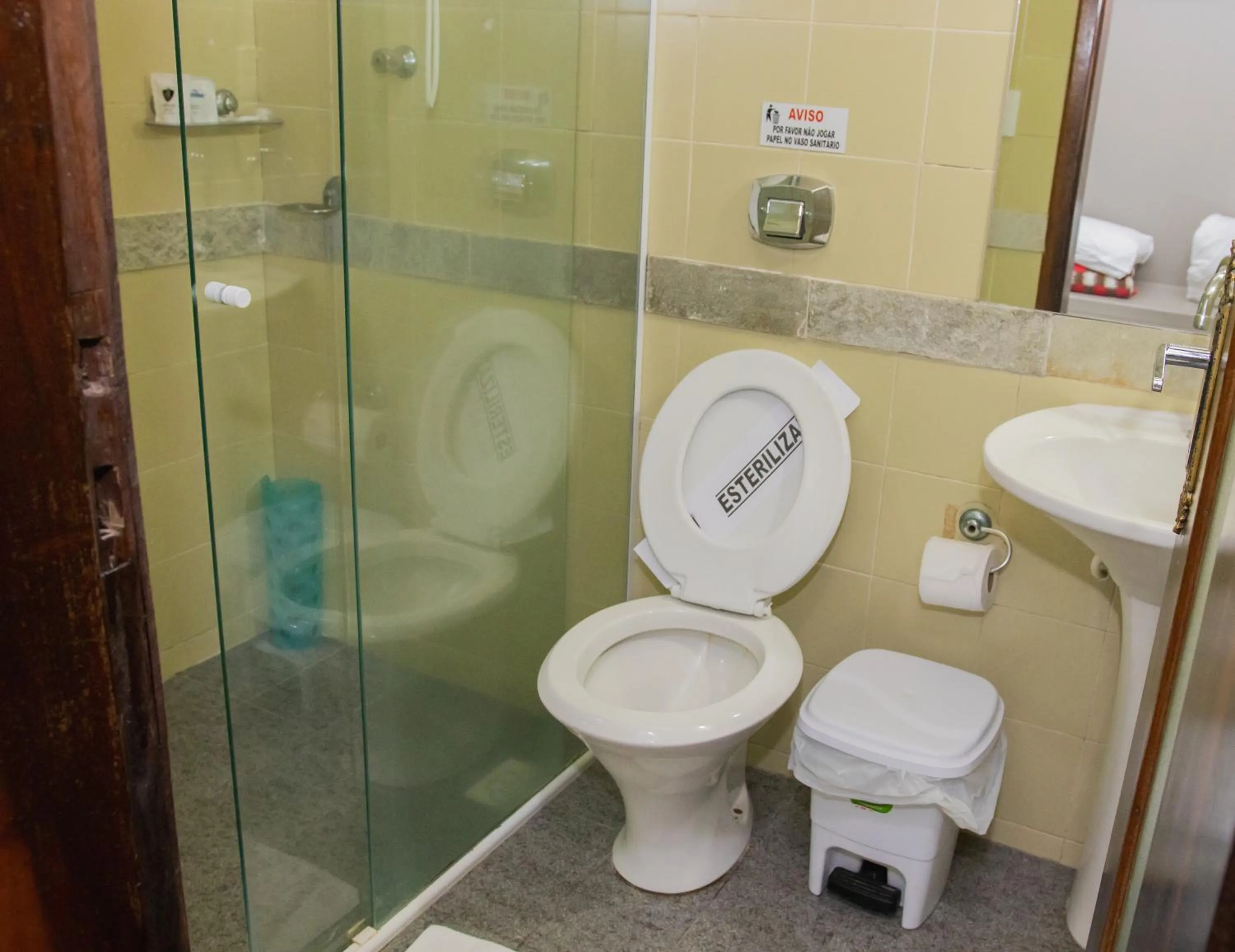 Toilet in Hotel Termas do Lago