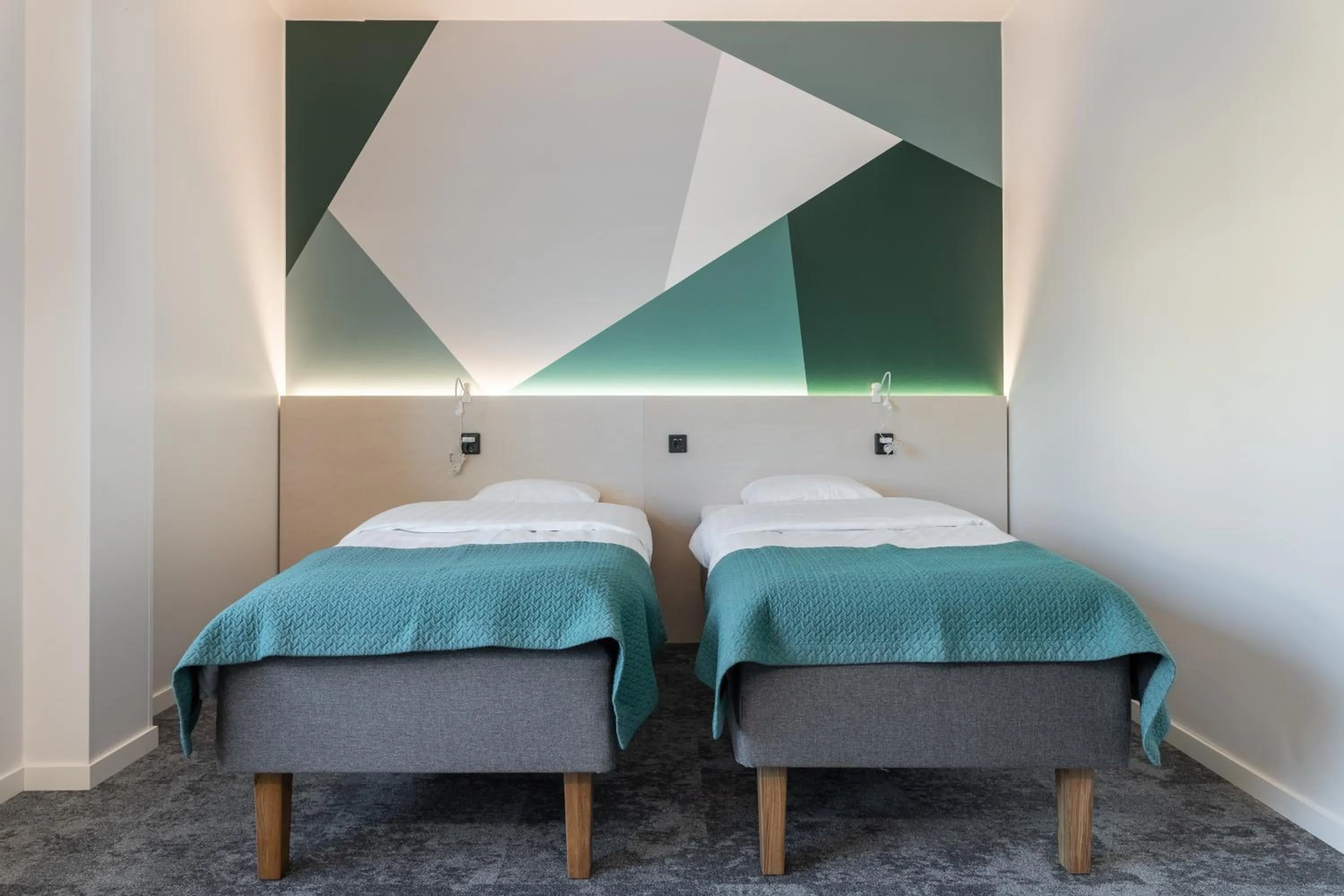 Bed in GreenStar Hotel Vaasa