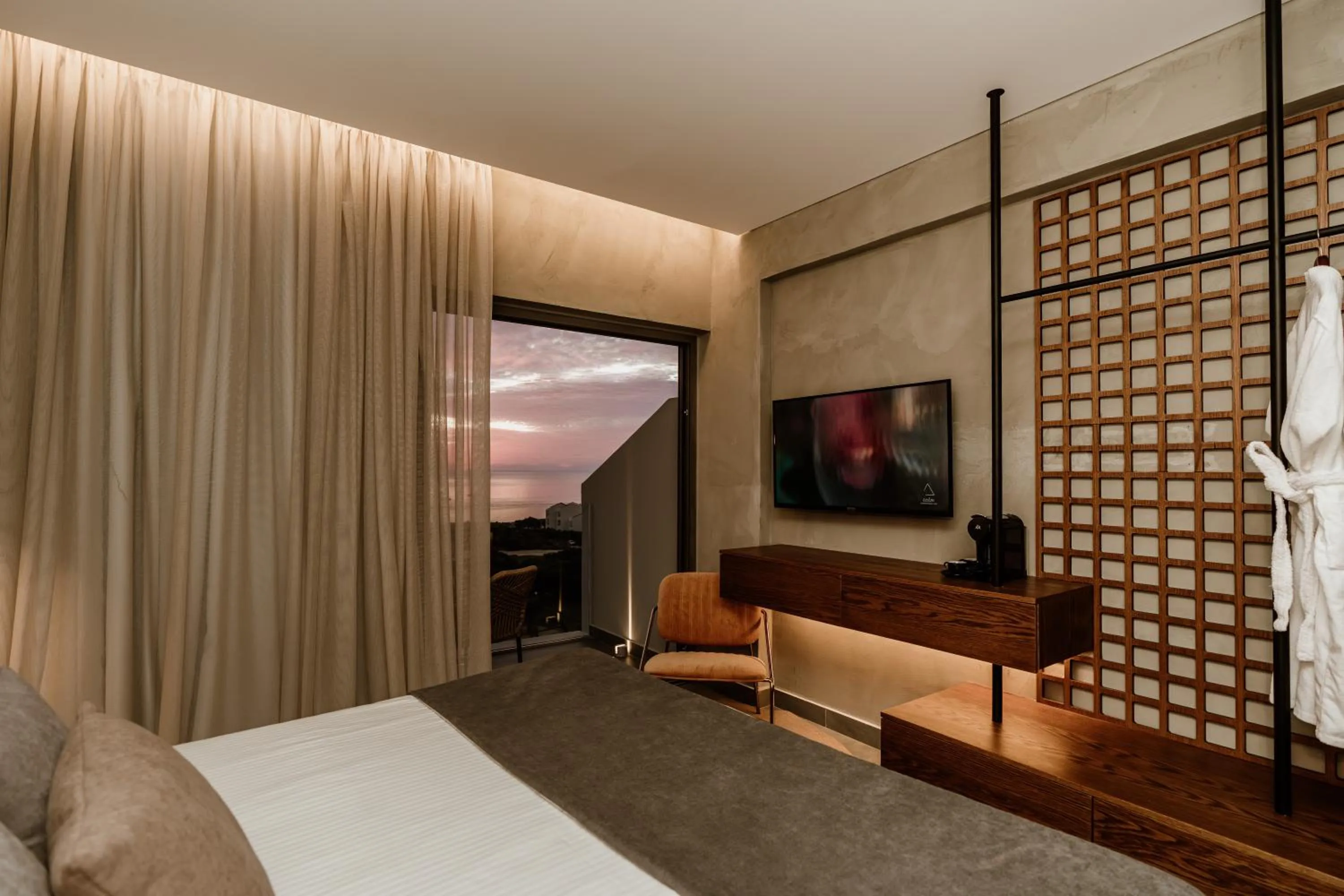 Bedroom, Bed in Cavo Zoe Seaside Hotel