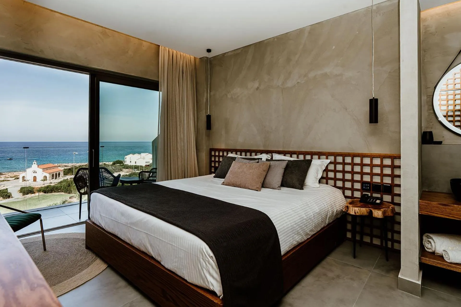 Bedroom, Bed in Cavo Zoe Seaside Hotel