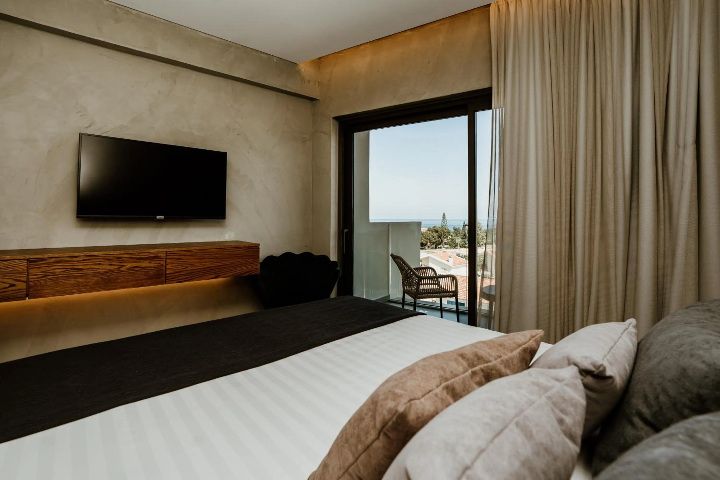 Bedroom, Bed in Cavo Zoe Seaside Hotel