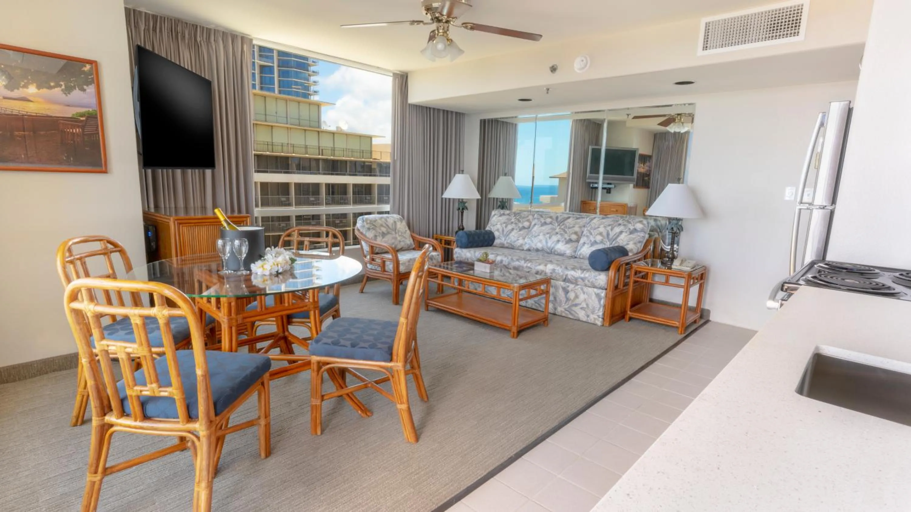 Living room in Imperial Hawaii Resort