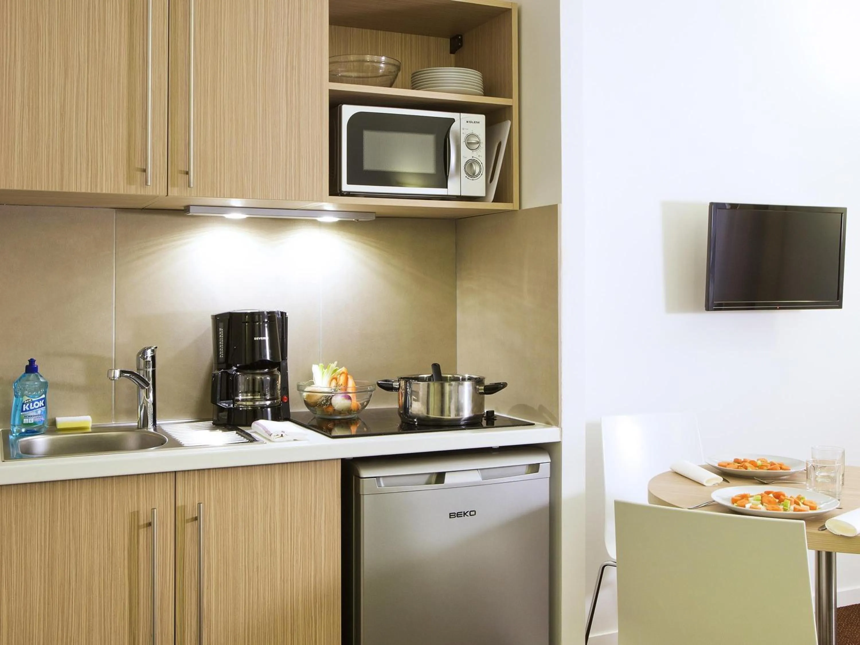 Bedroom in Aparthotel Adagio Access Le Havre Les Docks