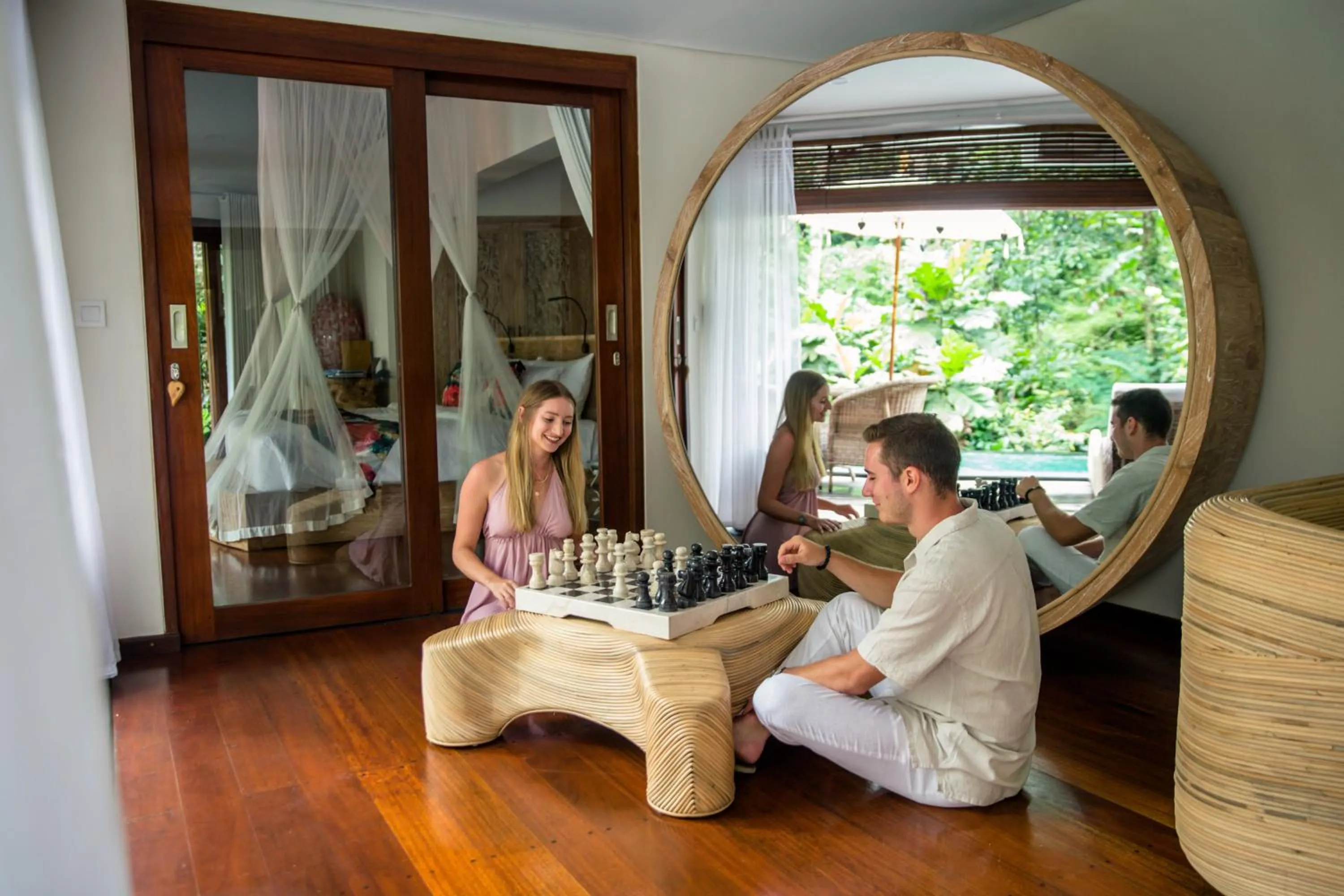Living room in Keliki Luxury Lodge
