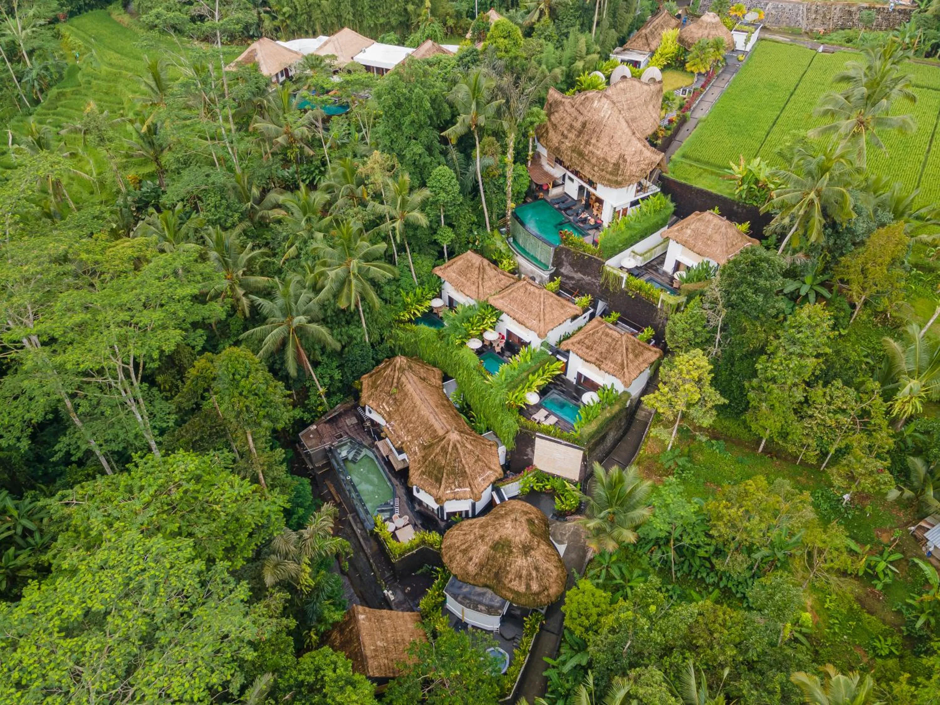 Bird's eye view in Keliki Luxury Lodge