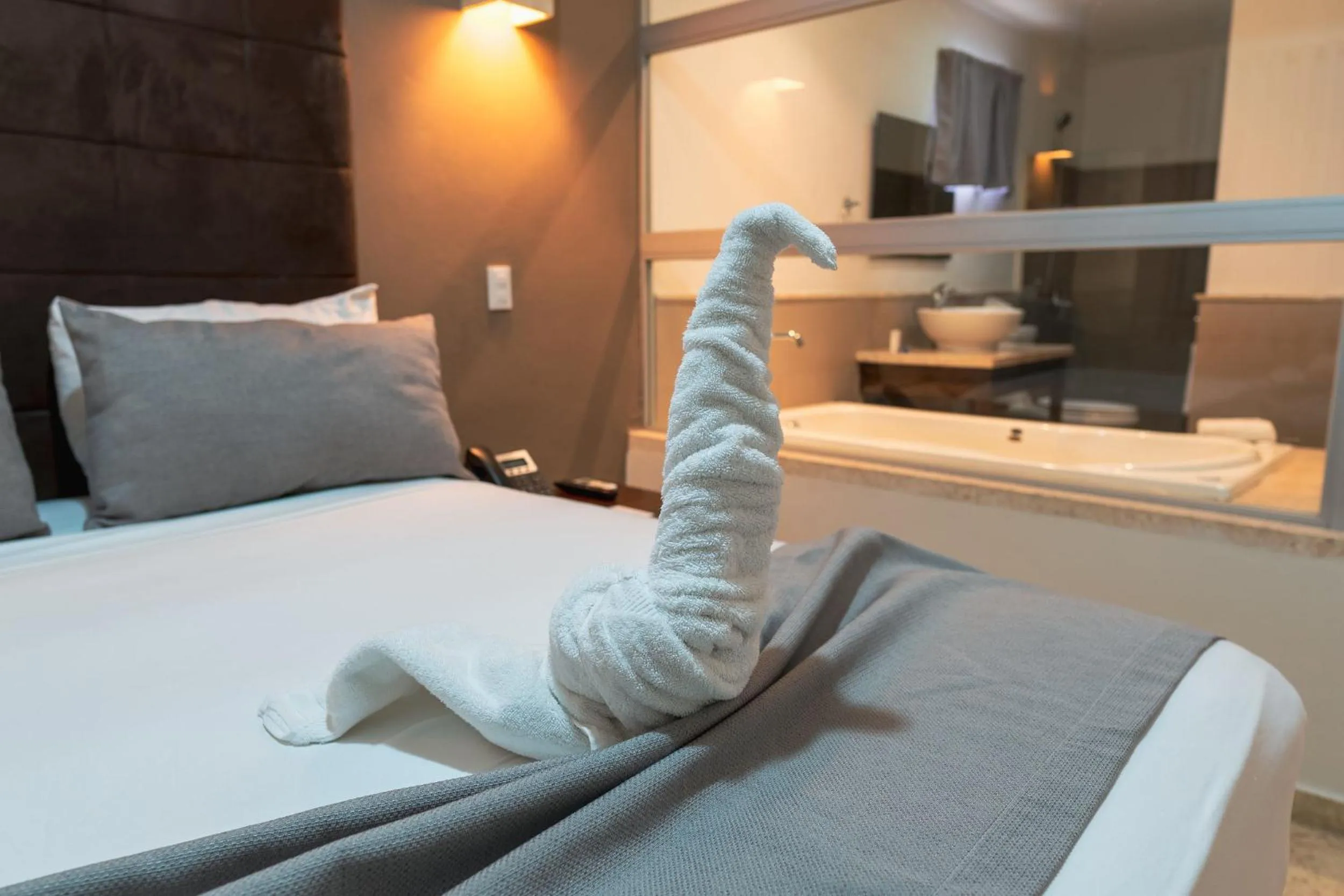 Bed in Hotel Silvestre