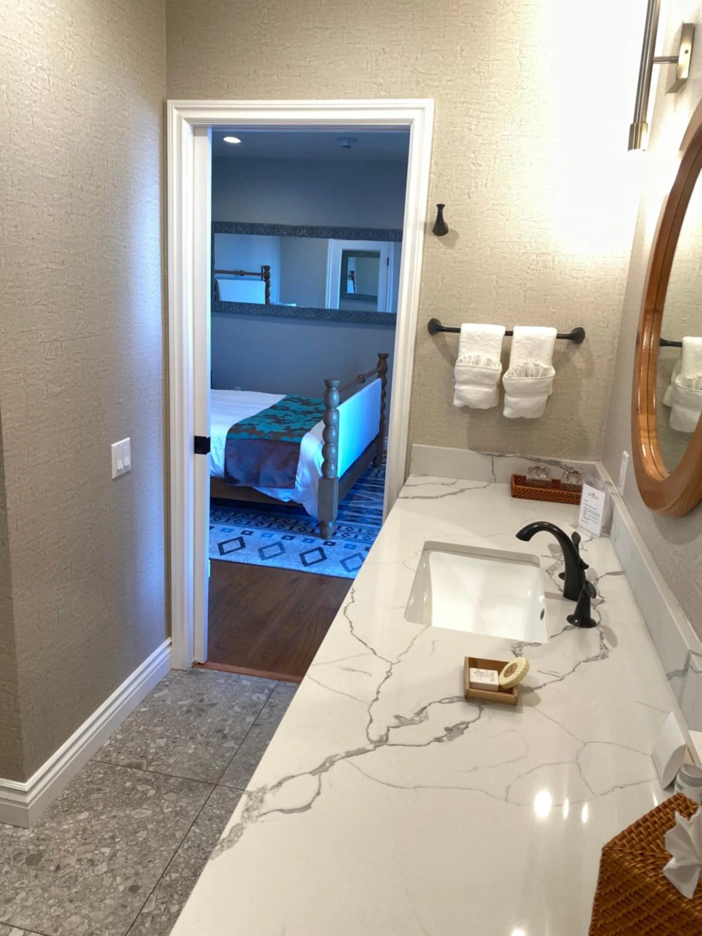 Bathroom, Bed in Zane Grey Pueblo Hotel