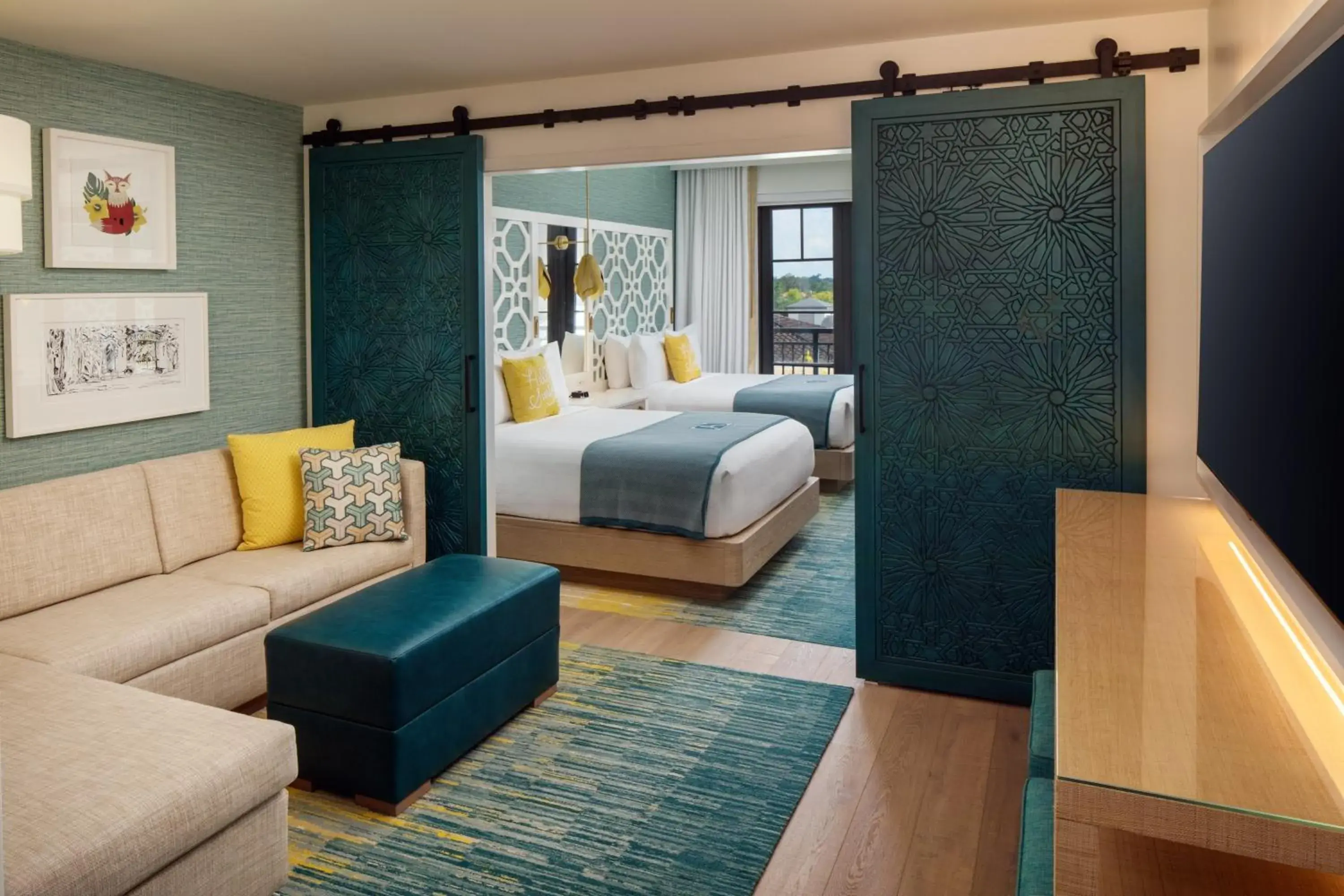 Deluxe Queen Room with Two Queen Beds in The Alfond Inn Deluxe Queen Room with Two Queen Beds in The Alfond Inn