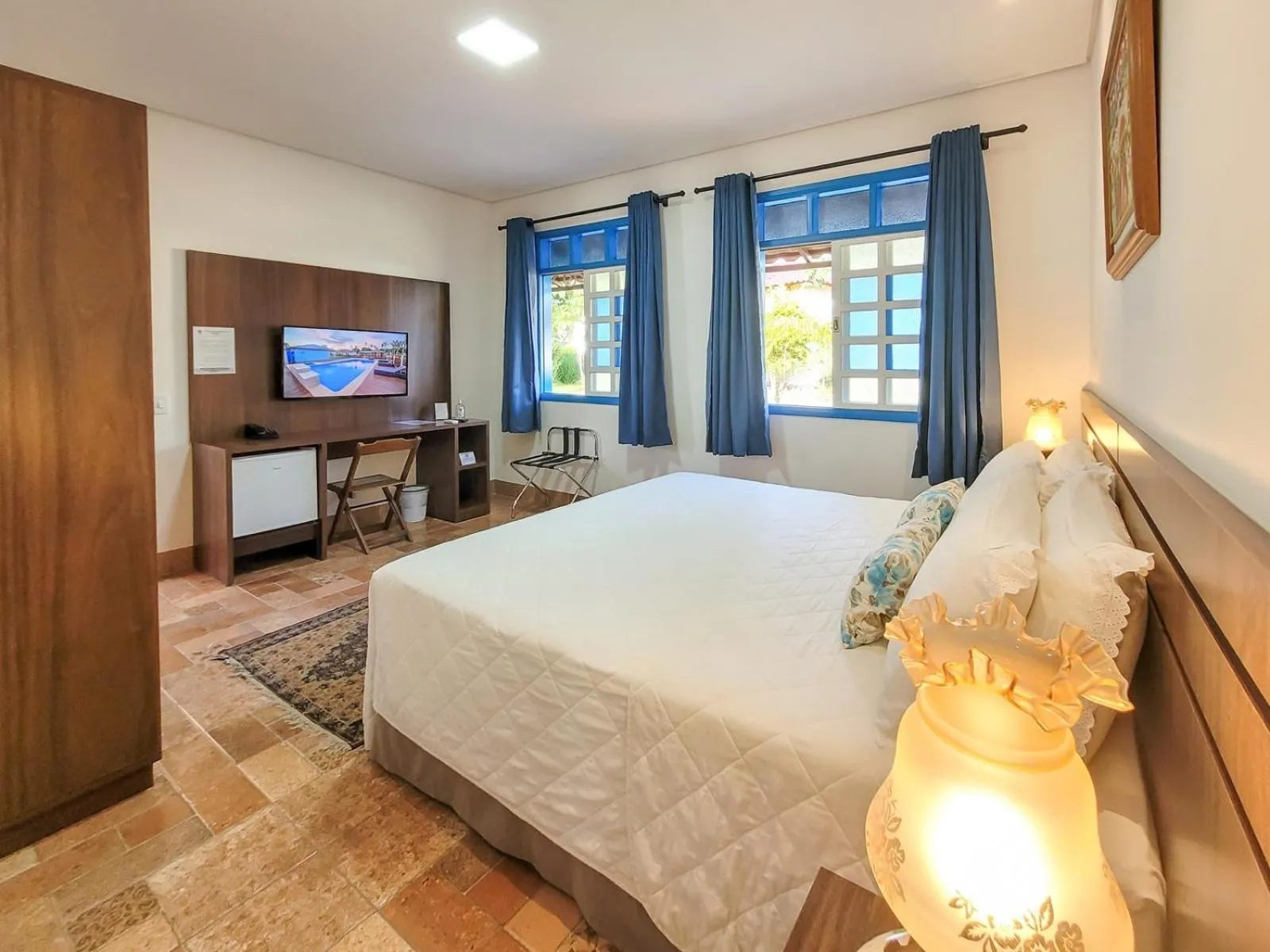 Bed in Pousada Ouro Preto de Bonito