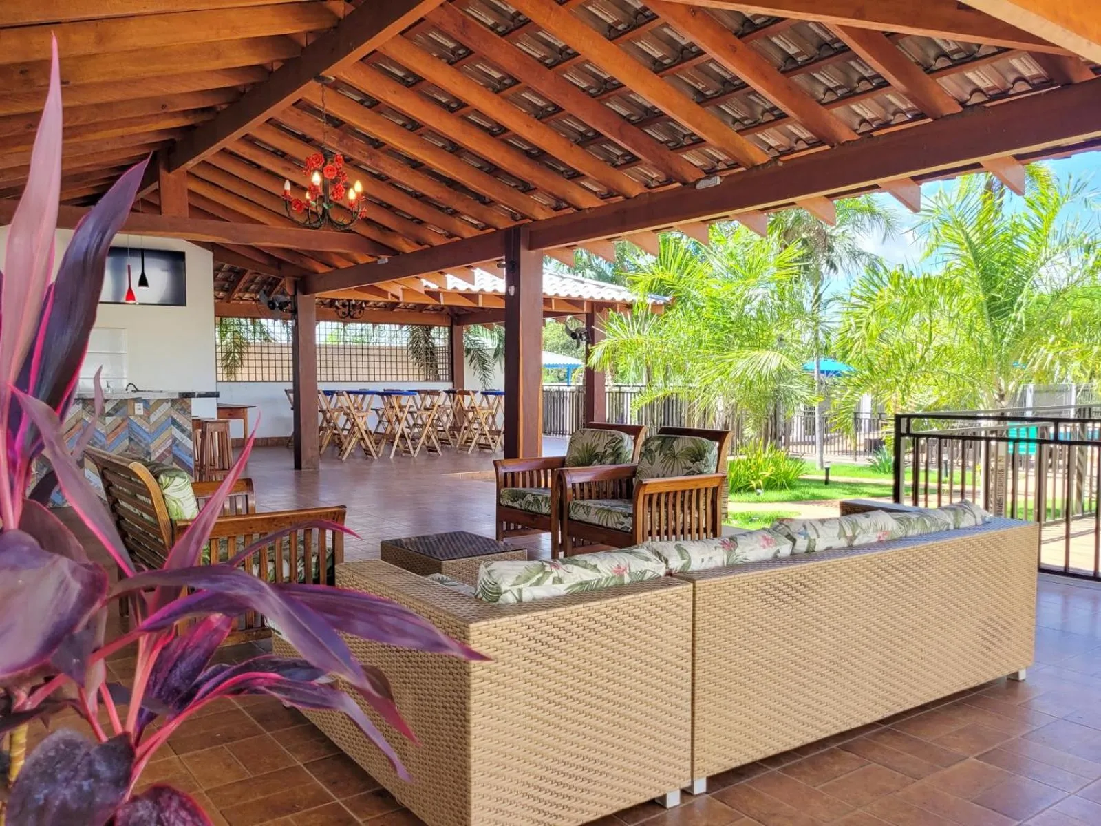 Patio in Pousada Ouro Preto de Bonito