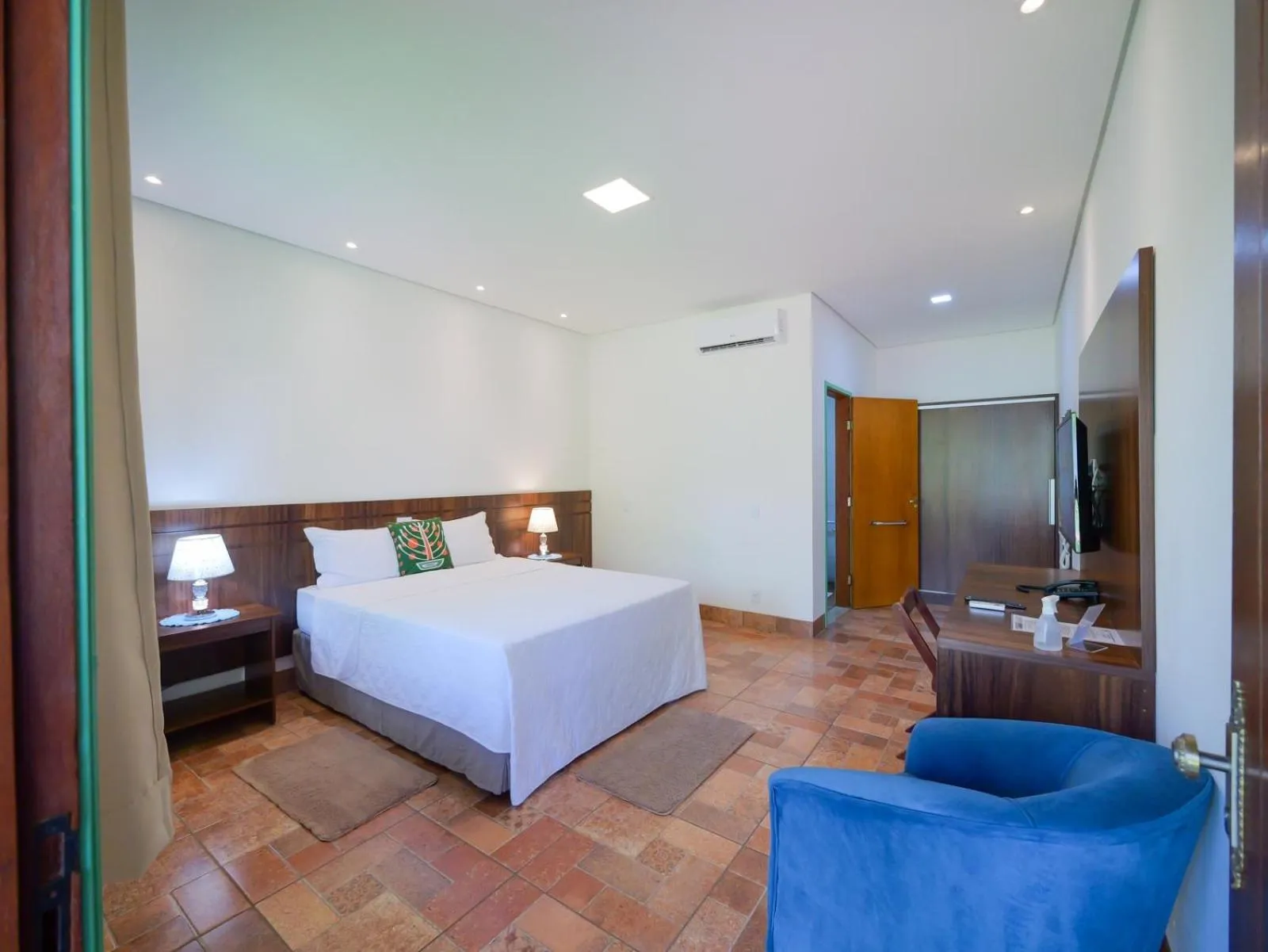 Bed in Pousada Ouro Preto de Bonito