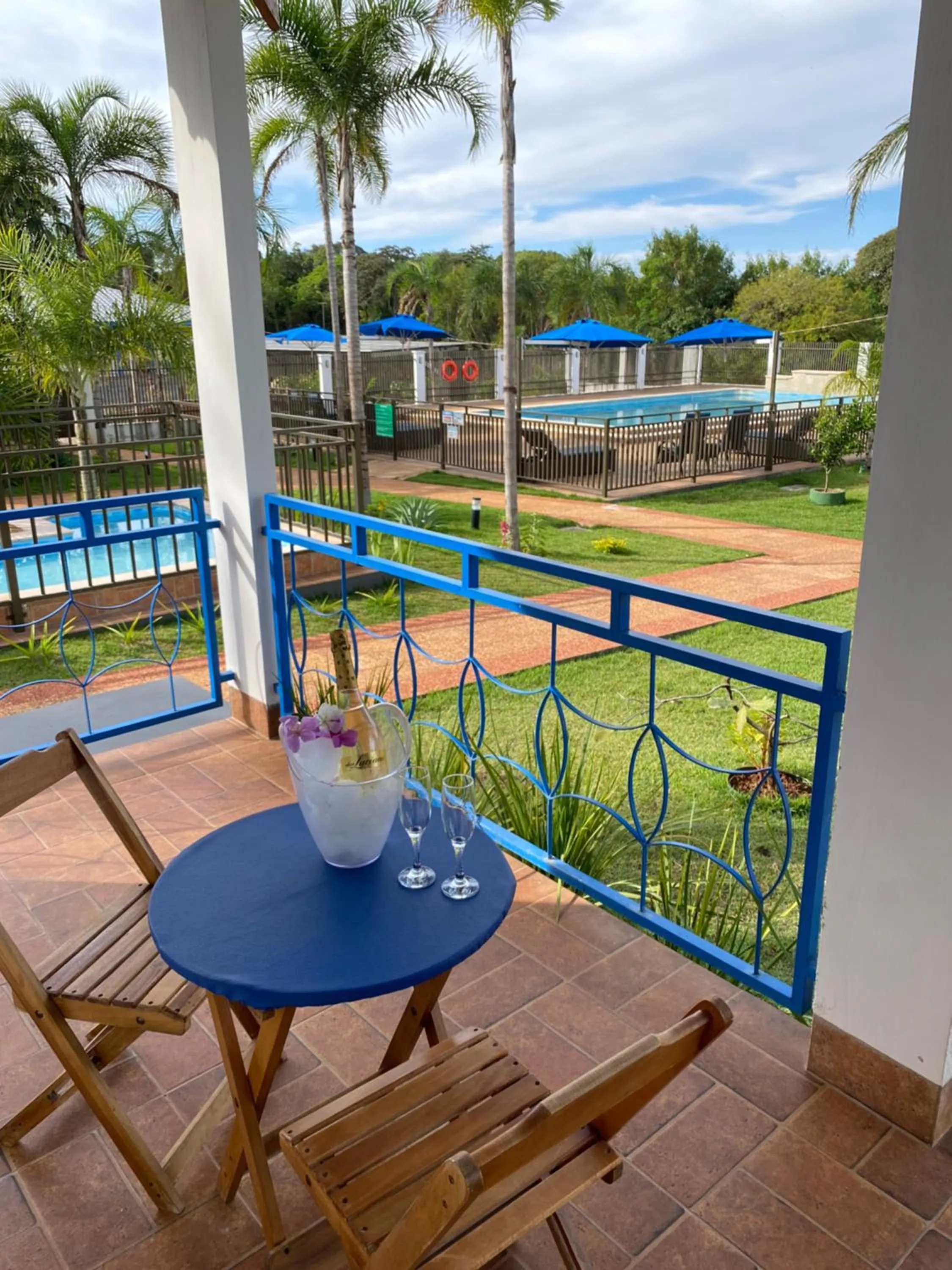 Patio in Pousada Ouro Preto de Bonito