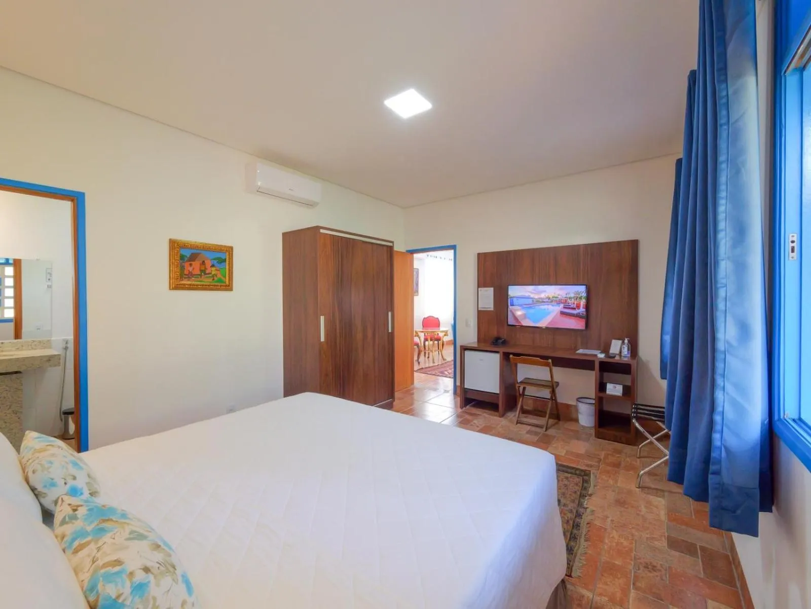 Bed in Pousada Ouro Preto de Bonito