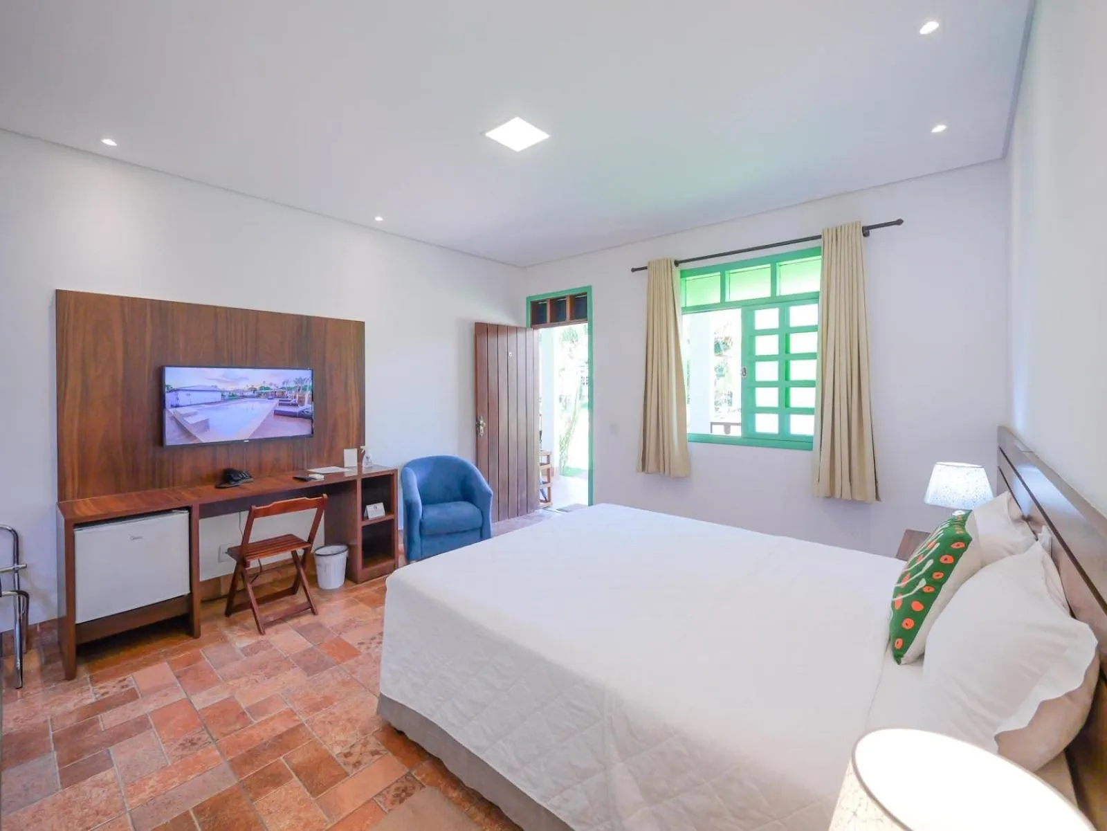 Bed in Pousada Ouro Preto de Bonito