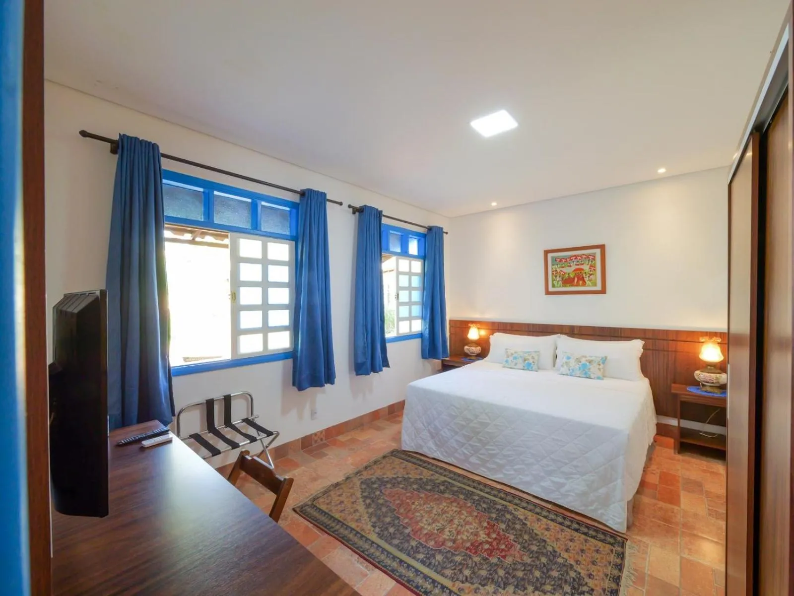 Bed in Pousada Ouro Preto de Bonito