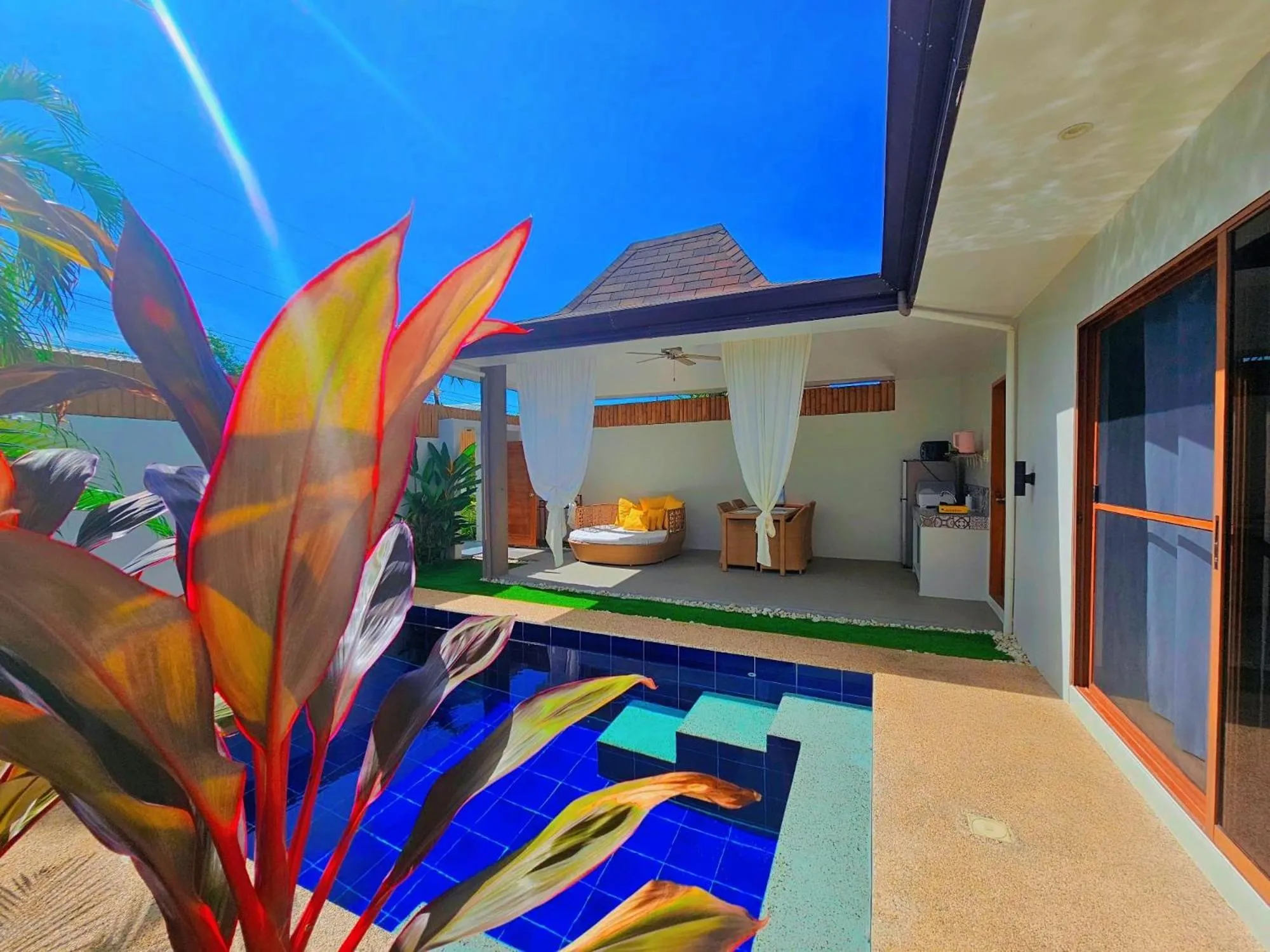 Pool view in Bali Villas Panglao Bohol