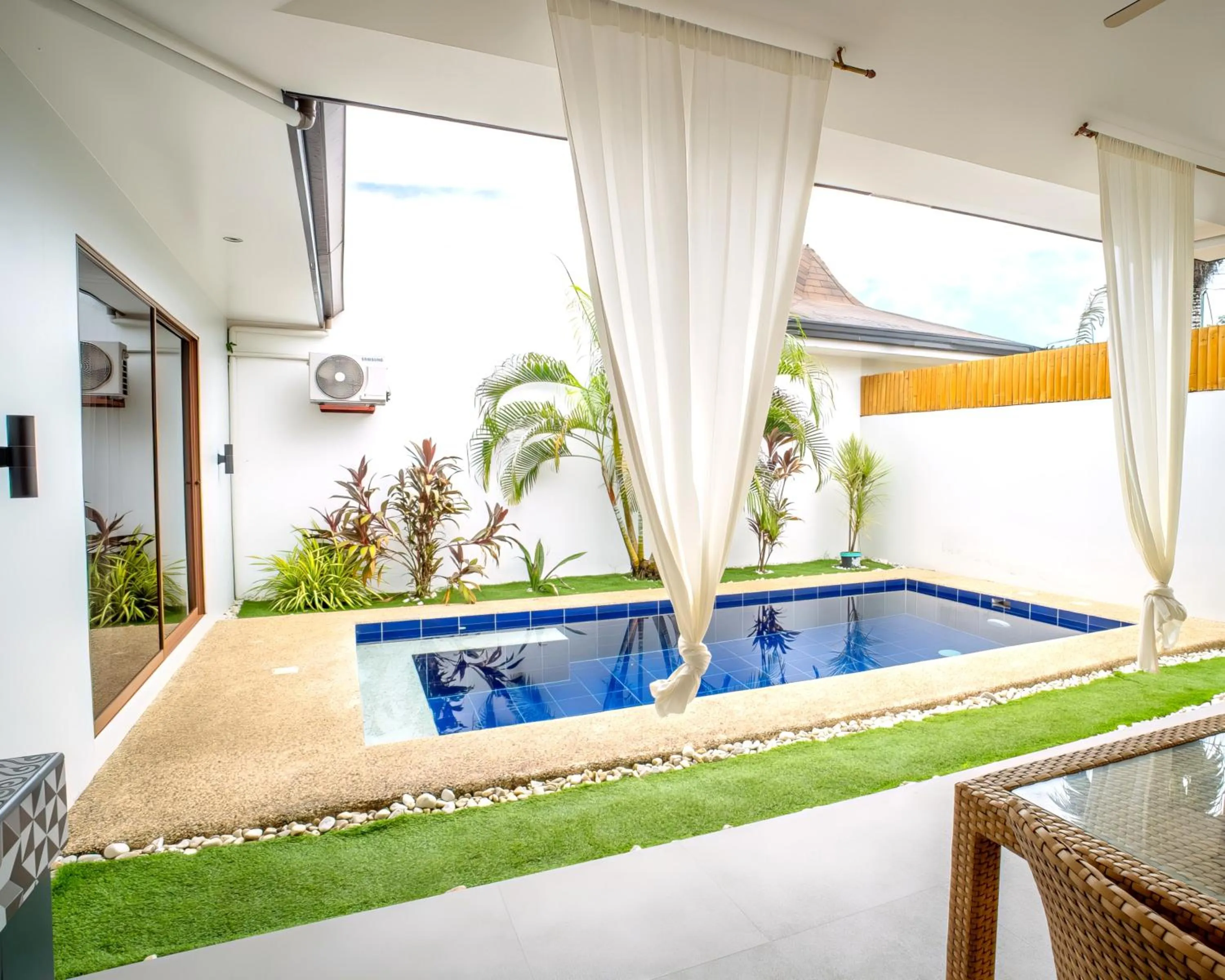 Pool view in Bali Villas Panglao Bohol