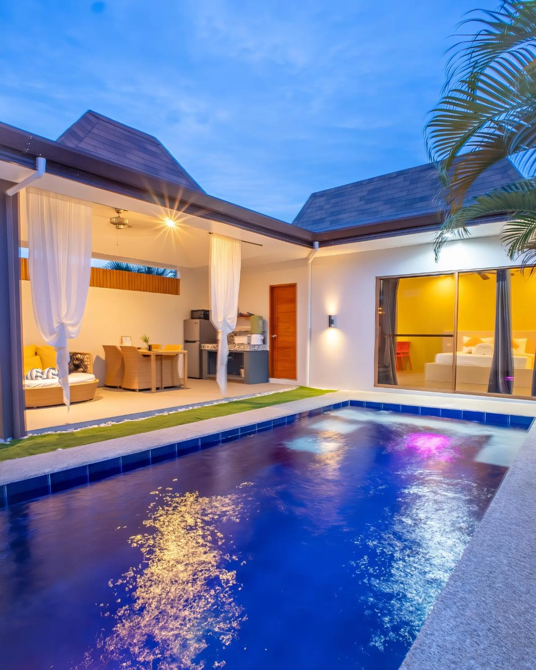 Pool view in Bali Villas Panglao Bohol