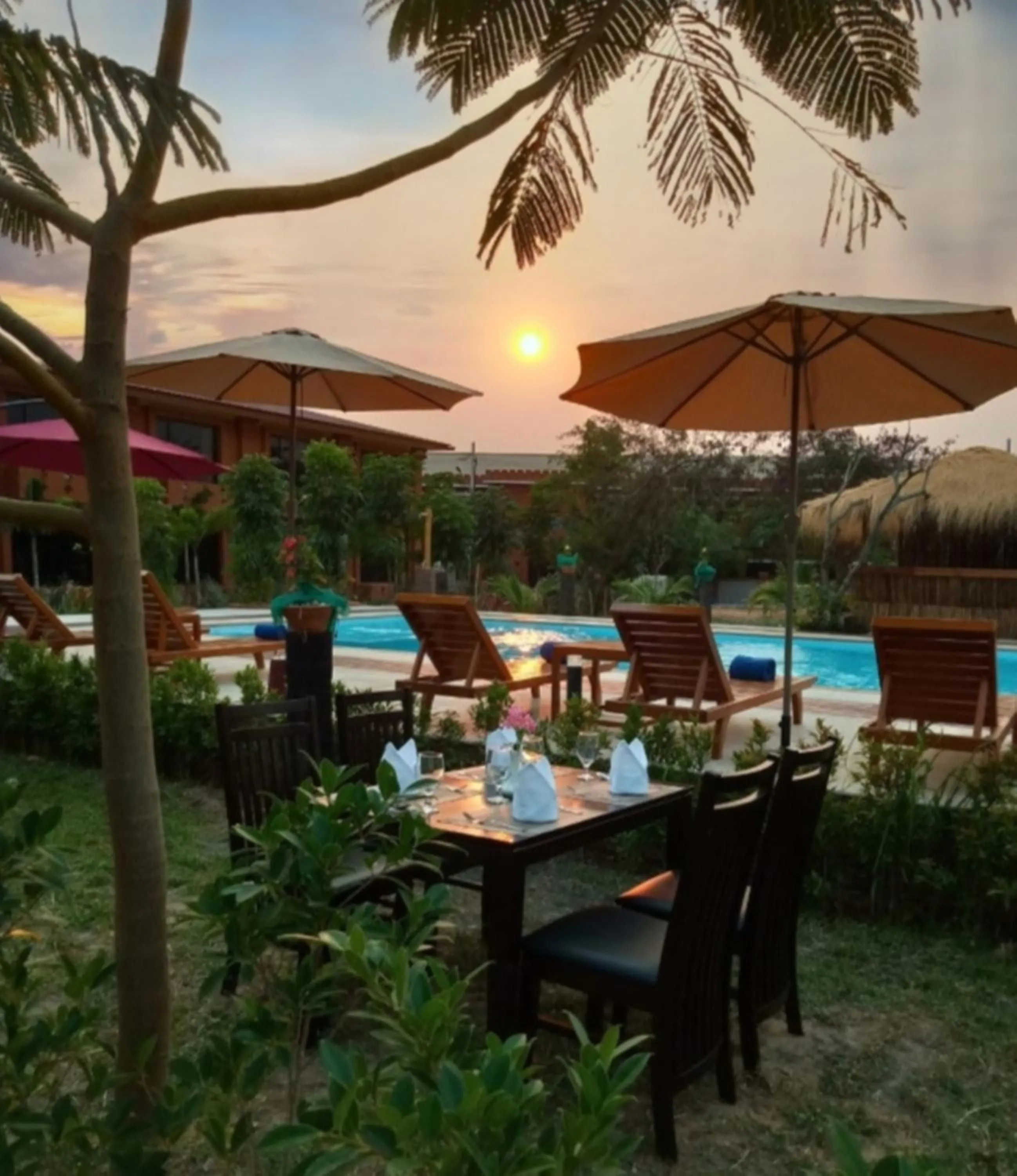 Garden view in Acacia Hotel Bagan