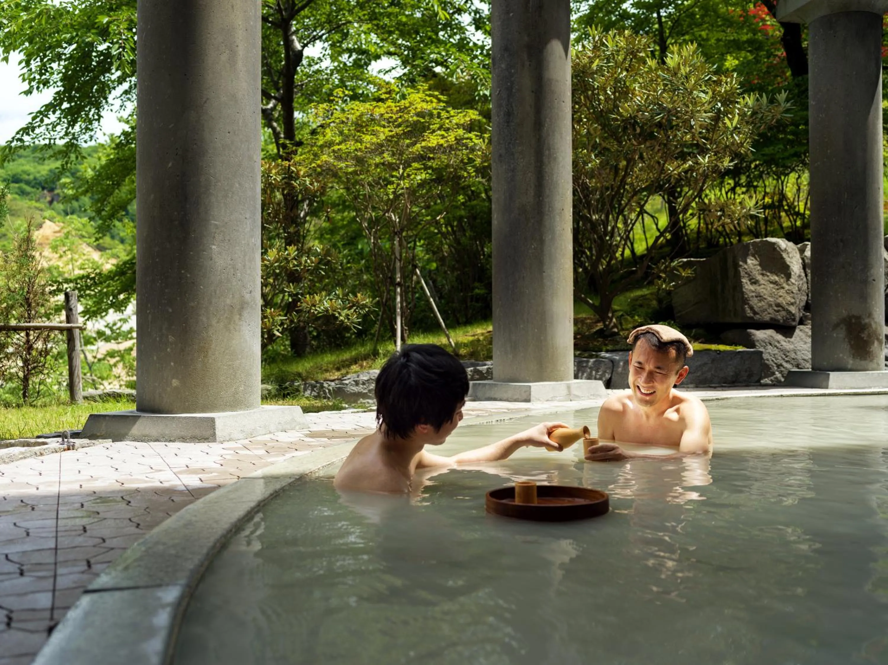 Hot Spring Bath in Dai-ichi Takimotokan