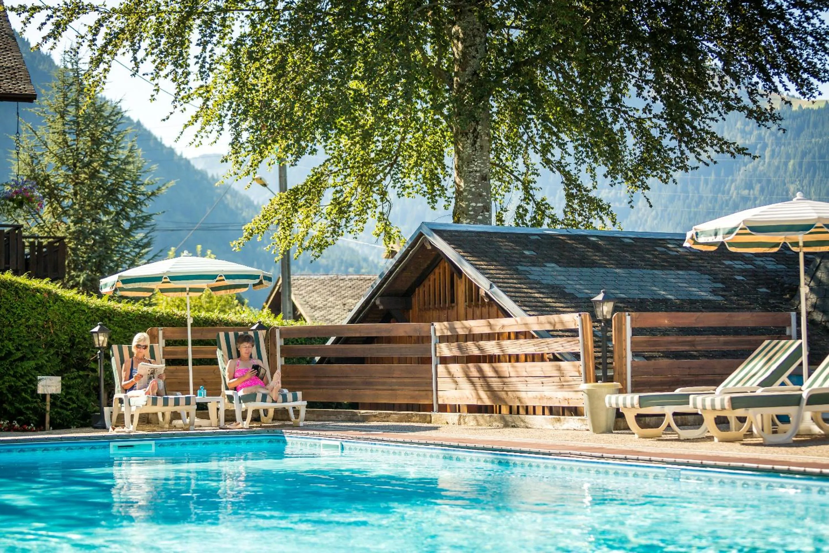 Swimming pool in Hotel & Spa Le Dahu