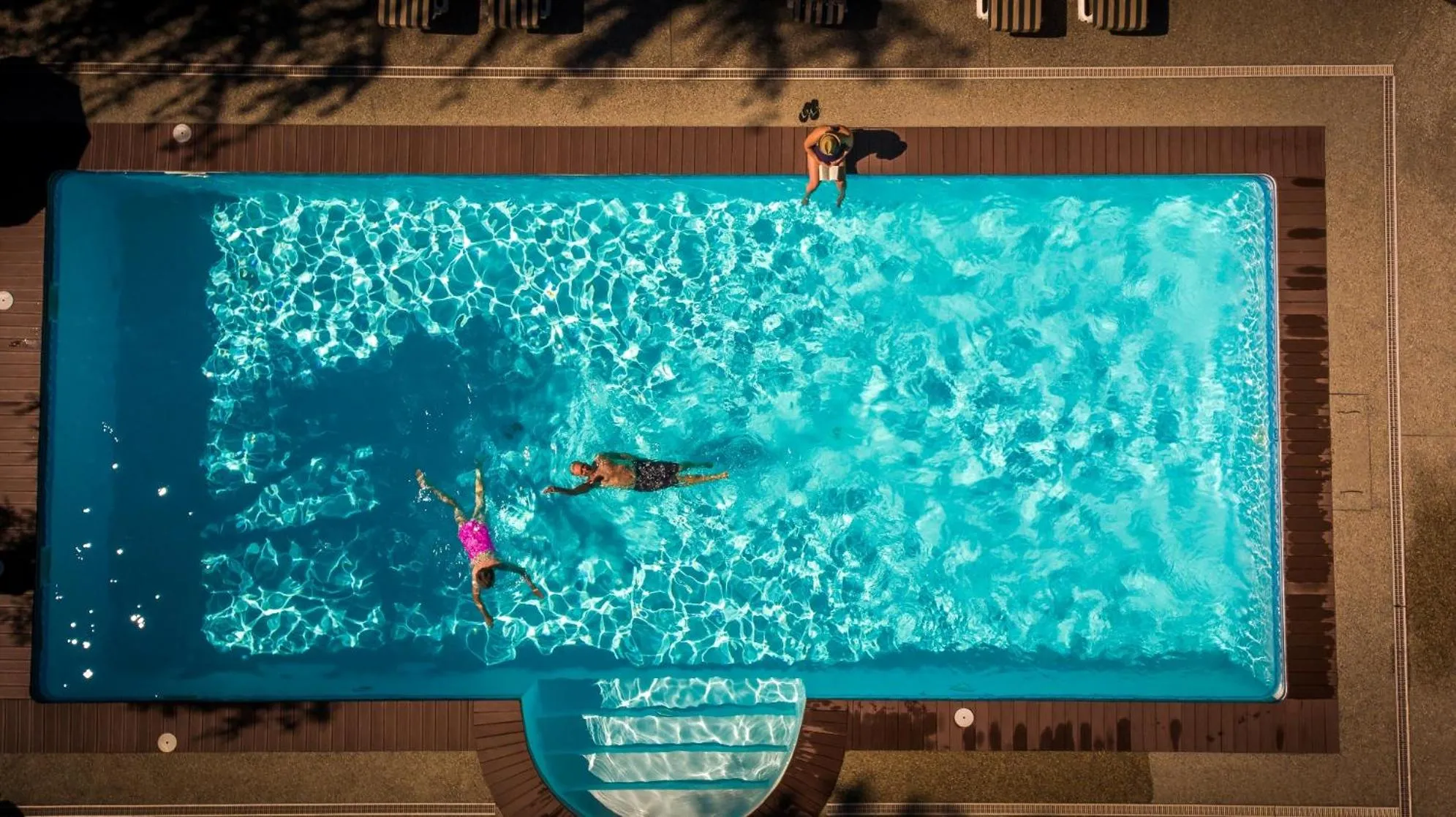 Pool view in Hotel & Spa Le Dahu