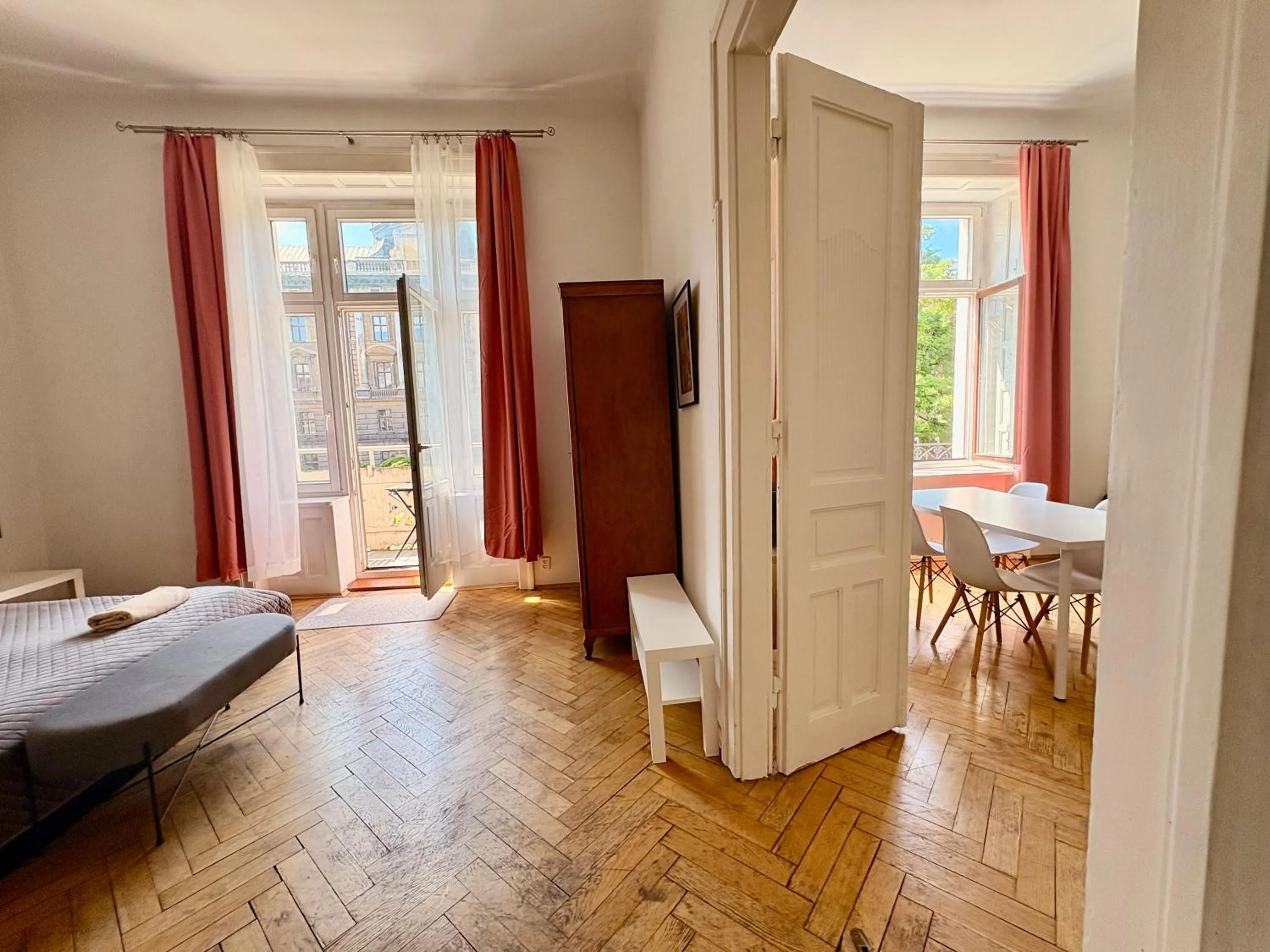 View (from property/room), Bed in Roller Aparthotel