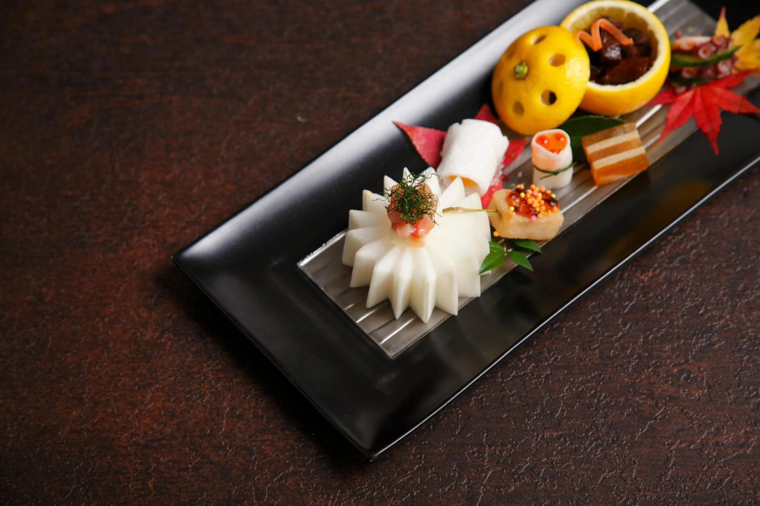 Food close-up in AMANE resort SEIKAI